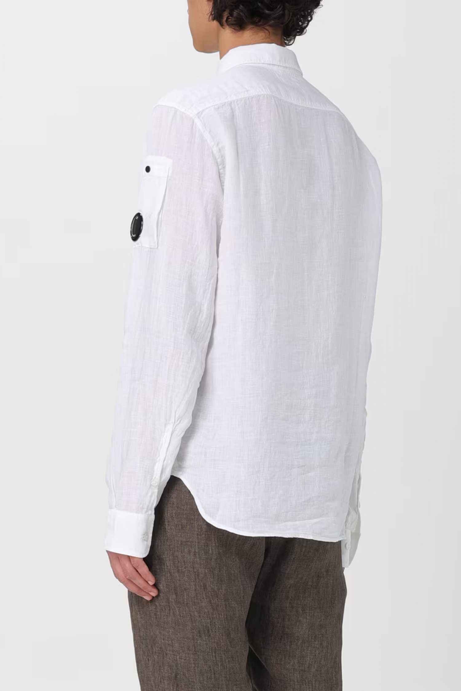 C.P. COMPANY ΠΟΥΚΑΜΙΣΟ ΛΙΝΟ GOGGLE ΕΚΡΟΥ