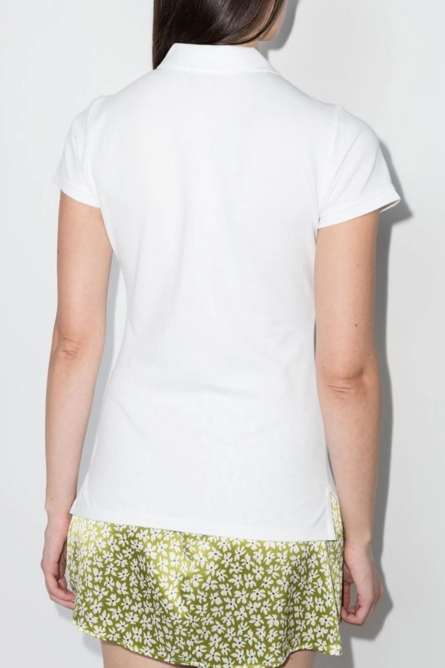 RALPH LAUREN POLO SLIM FIT W BSR LOGO ΛΕΥΚΟ