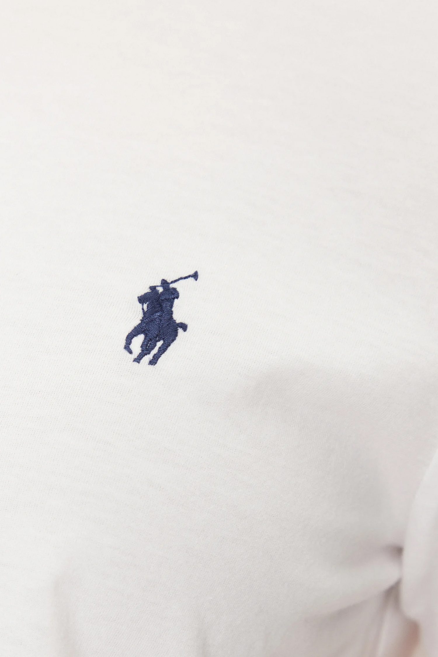 RALPH LAUREN T-SHIRT ΛΑΙΜΟΚΟΨΗ LOGO ΛΕΥΚΟ φωτογραφία