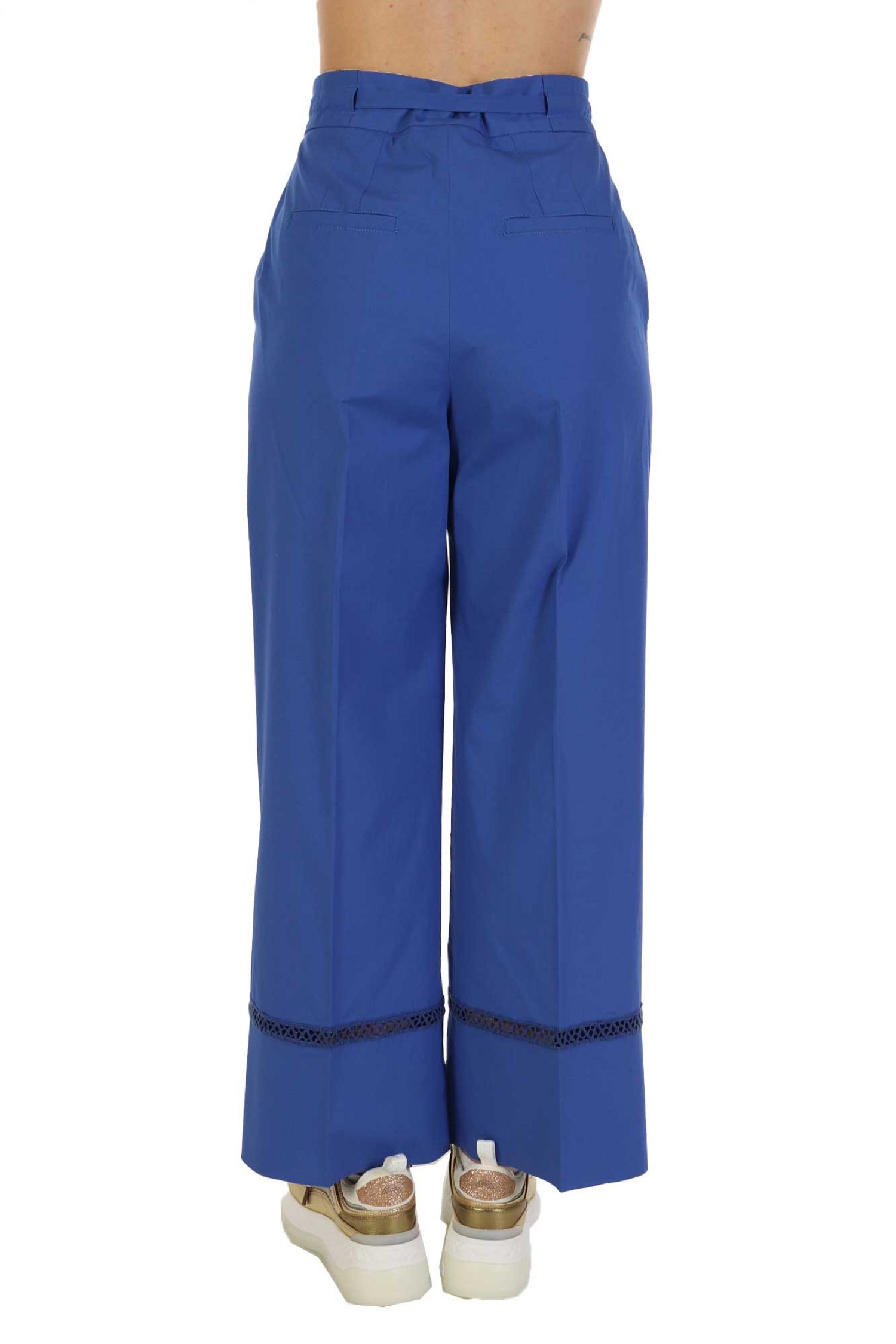 MARELLA SPORT ΠΑΝΤΕΛΟΝΙ CHINO NIGELLA ΔΕΣΙΜΟ ΜΕΣΗ ΛΕΠΤΟΜΕΡΕΙΑ ΤΣΕΠΗ ΜΠΛΕ ΗΛΕΚΤΡΙΚ