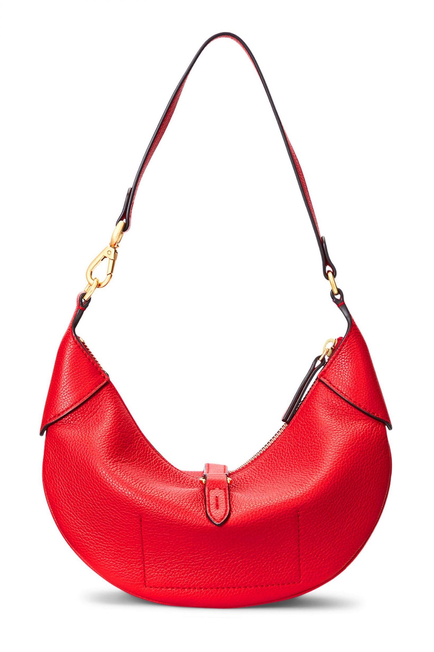 RALPH LAUREN ΤΣΑΝΤΑΚΙ ΩΜΟΥ ΜΕΤΑΛΛΙΚΟ LOGO ΦΕΡΜΟΥΑΡ ΚΟΚΚΙΝΟ