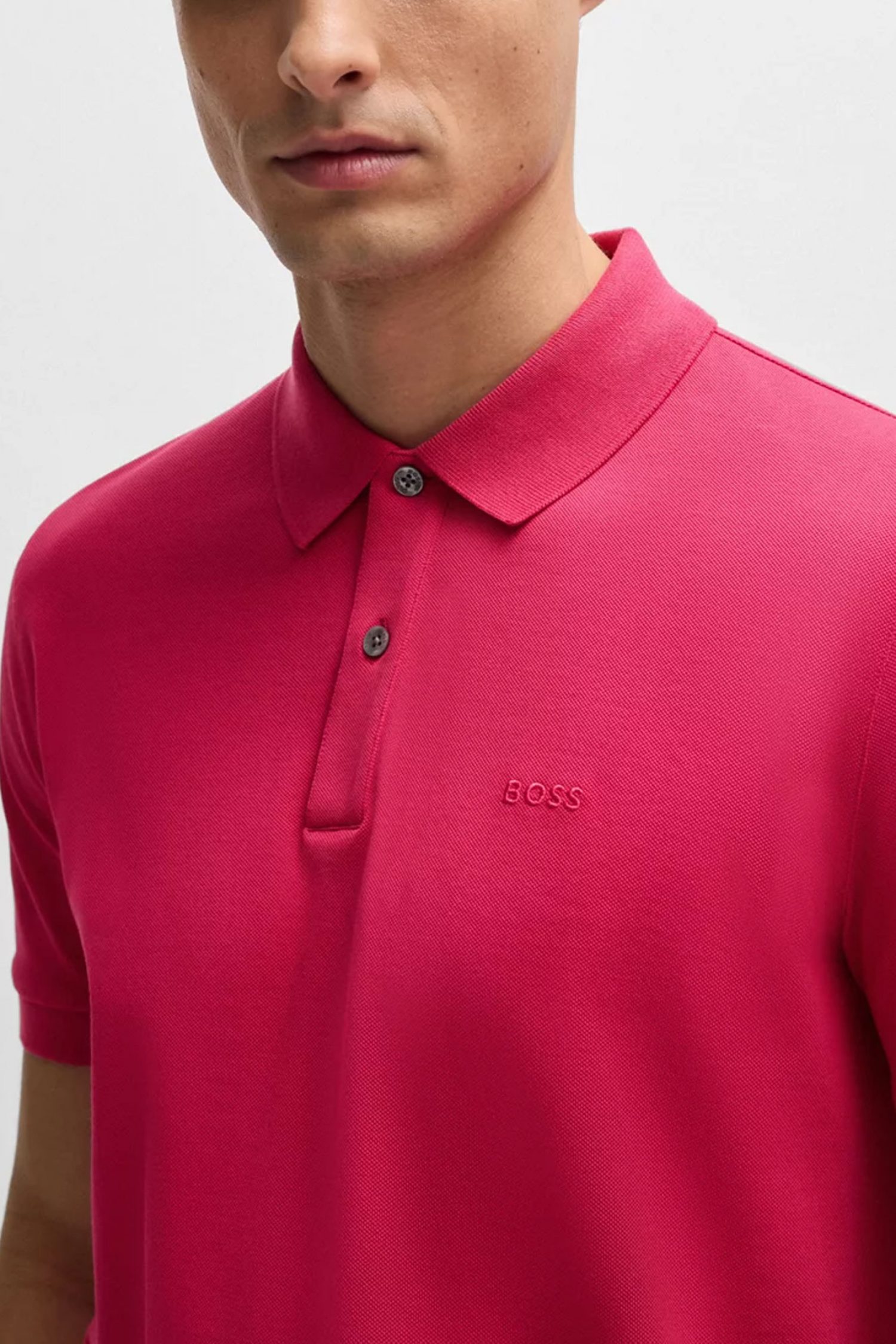 BOSS POLO PALLAS ΦΟΥΞΙΑ φωτογραφία