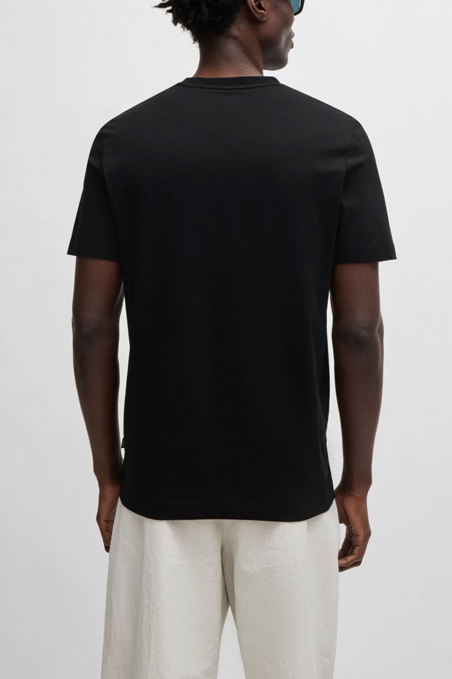 BOSS T-SHIRT THOMPSON 01 ΜΑΥΡΟ