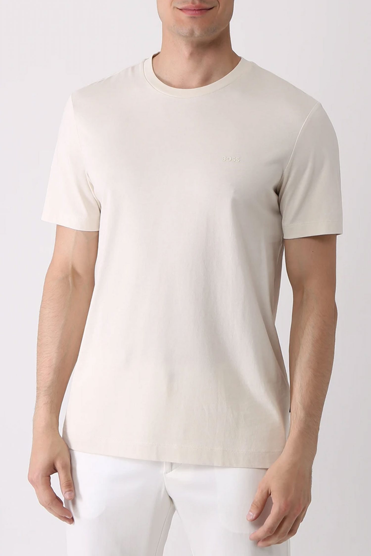 BOSS T-SHIRT THOMPSON 01 ΕΚΡΟΥ