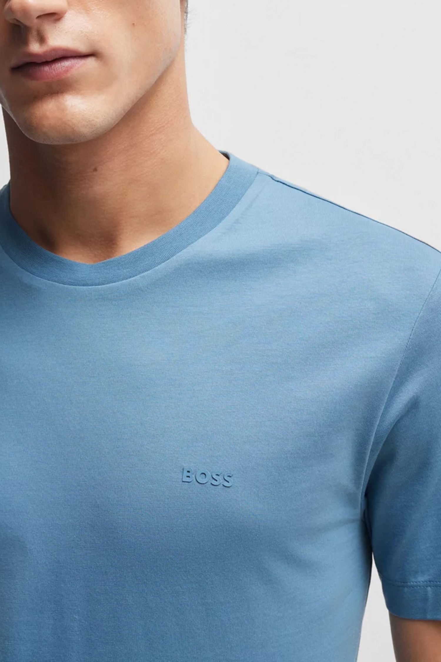 BOSS T-SHIRT THOMPSON 01 ΣΙΕΛ