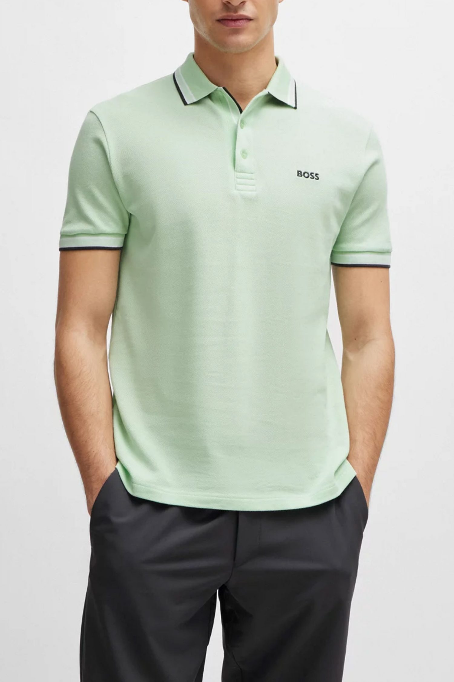 BOSS ATHLEISURE POLO PADDY REGULAR FIT ΦΥΤΡΙ