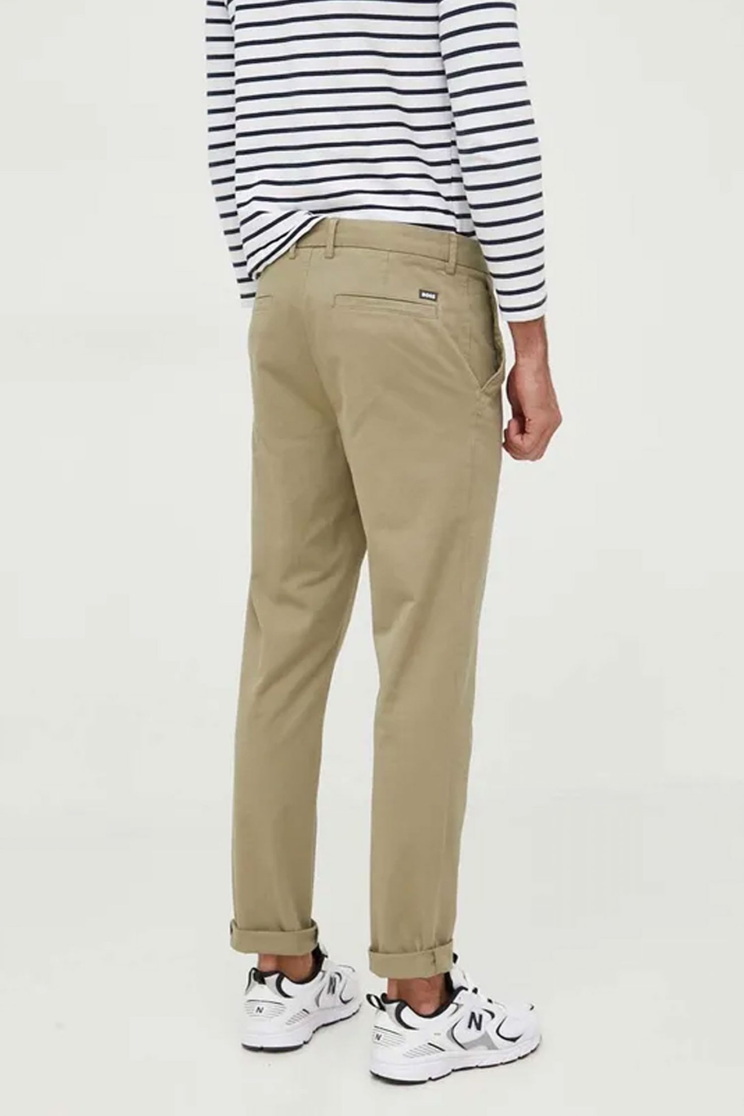 BOSS ΠΑΝΤΕΛΟΝΙ CHINO KANE-L REGULAR TAPERED ΜΠΕΖ