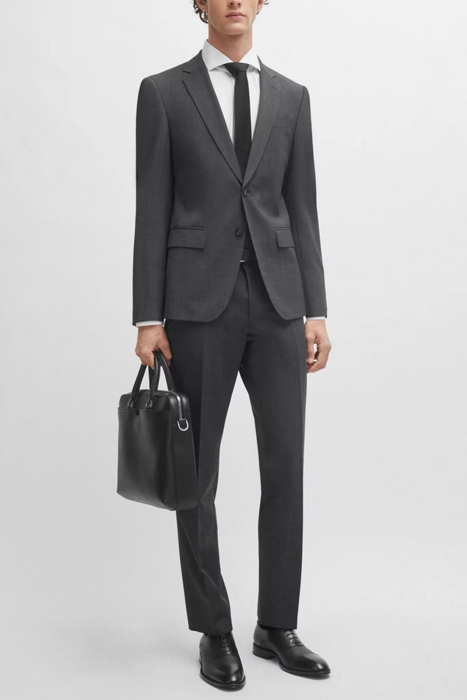 BOSS ΚΟΣΤΟΥΜΙ SLIM FIT H-HUGE-2PCS-224 ΓΚΡΙ