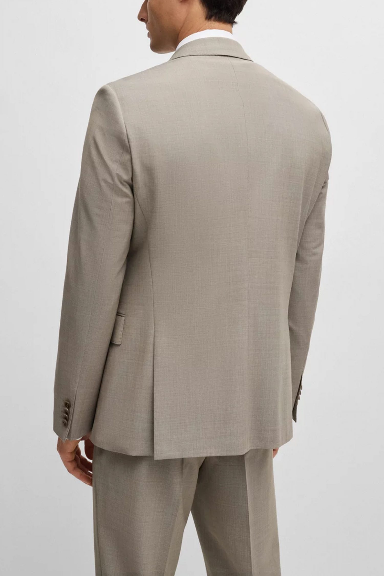 BOSS ΚΟΣΤΟΥΜΙ SLIM FIT H-HUGE-2PCS-224 ΜΠΕΖ