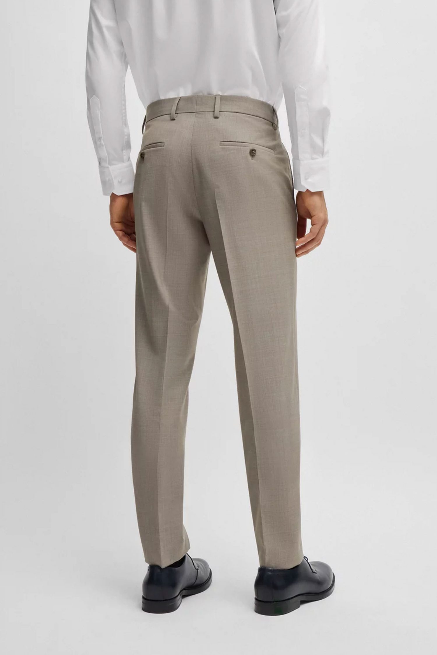 BOSS ΚΟΣΤΟΥΜΙ SLIM FIT H-HUGE-2PCS-224 ΜΠΕΖ