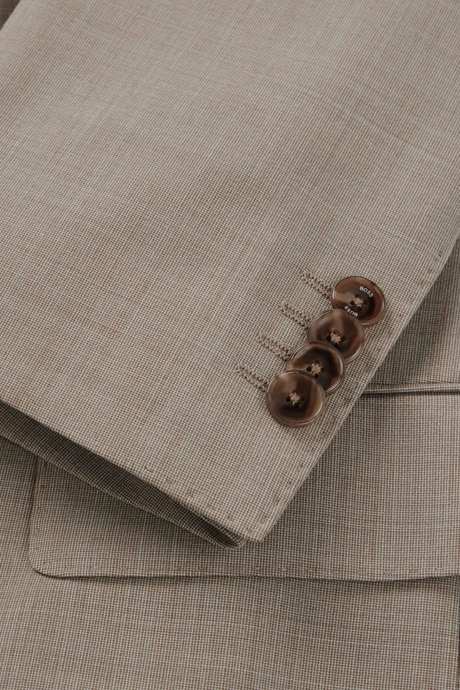 BOSS ΚΟΣΤΟΥΜΙ SLIM FIT H-HUGE-2PCS-224 ΜΠΕΖ