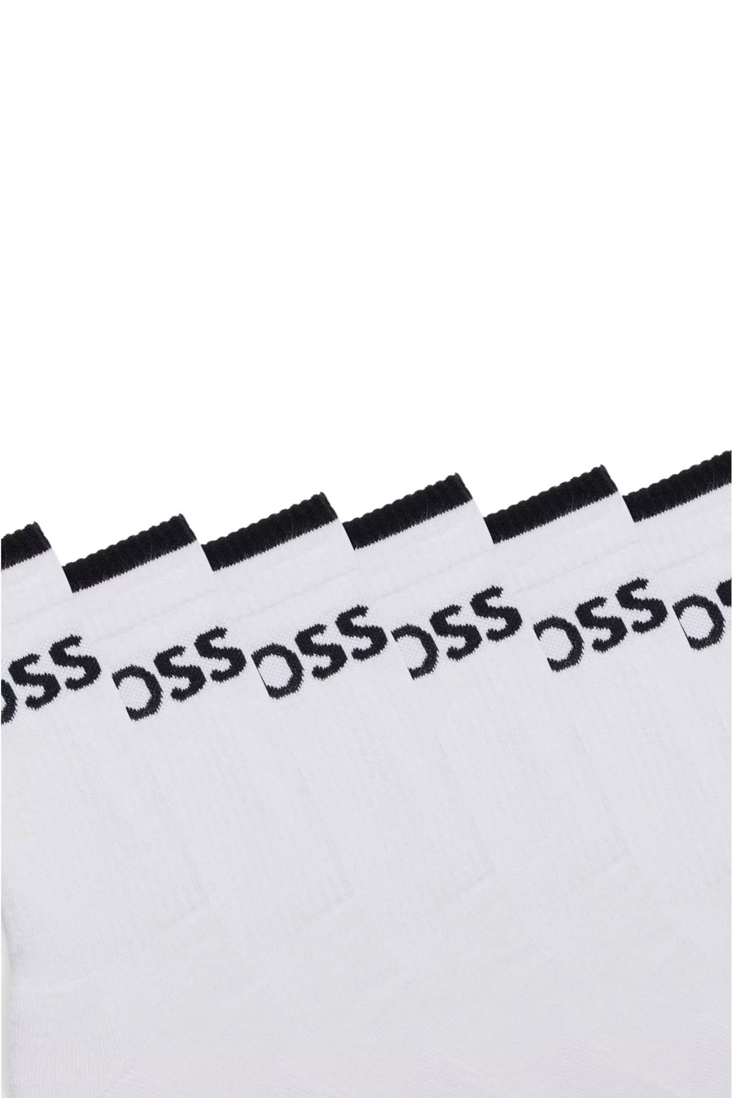 BOSS ΚΑΛΤΣΕΣ 6P OS STRIPE CC ΛΕΥΚΟ φωτογραφία