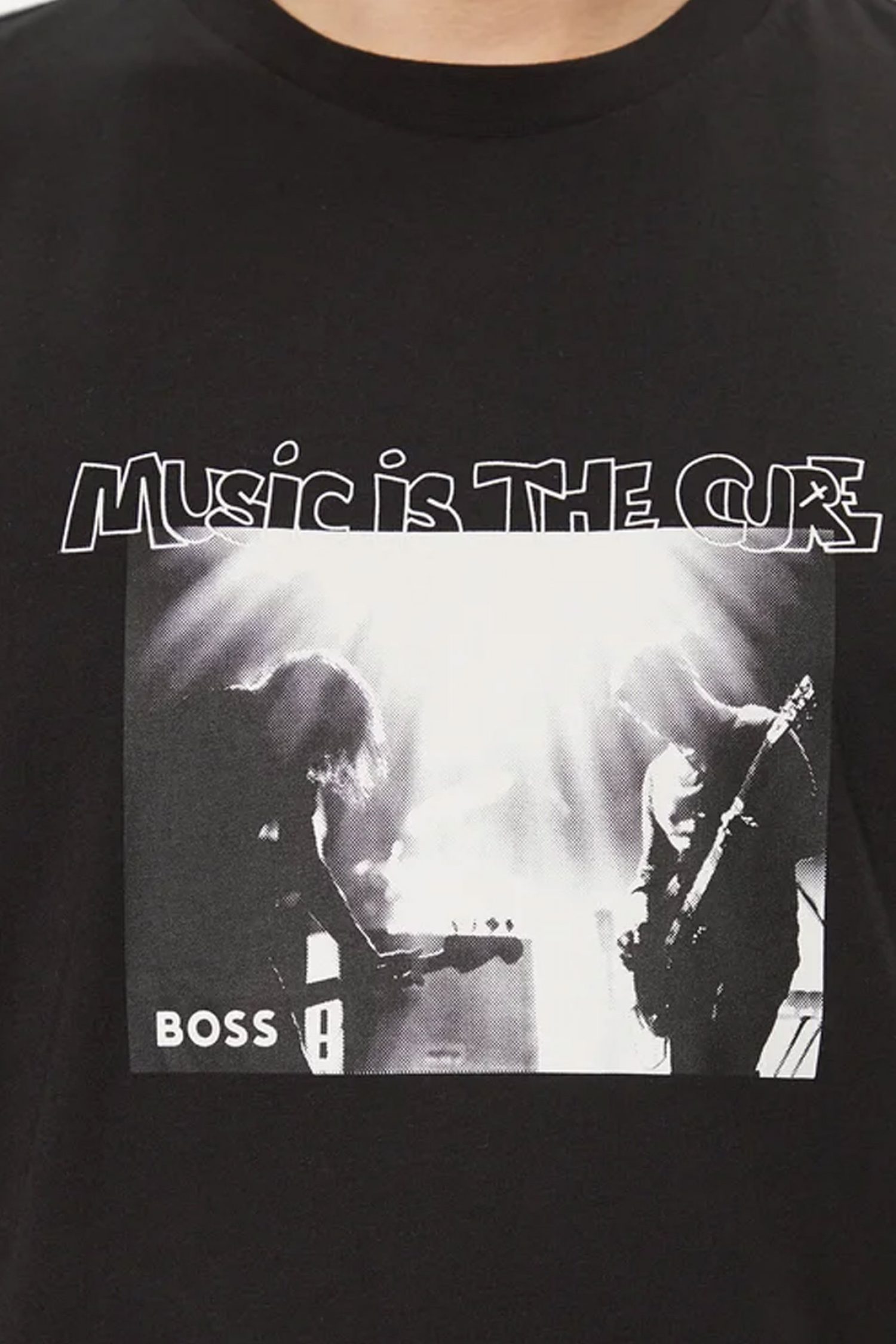 BOSS T-SHIRT JERSEY TESCORPION ΜΑΥΡΟ