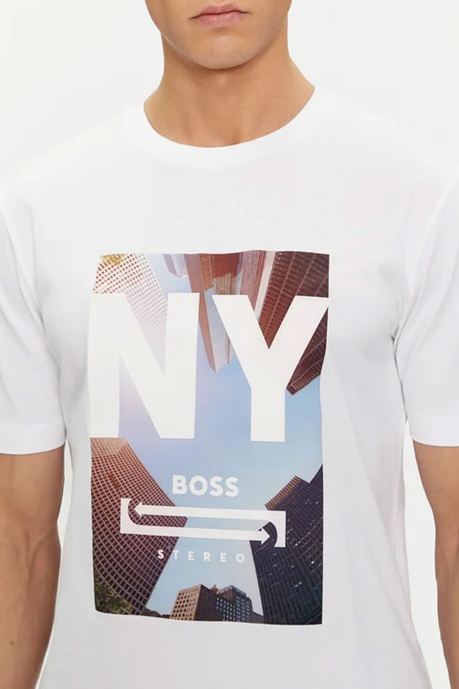 BOSS T-SHIRT JERSEY TIBURT 511 ΛΕΥΚΟ