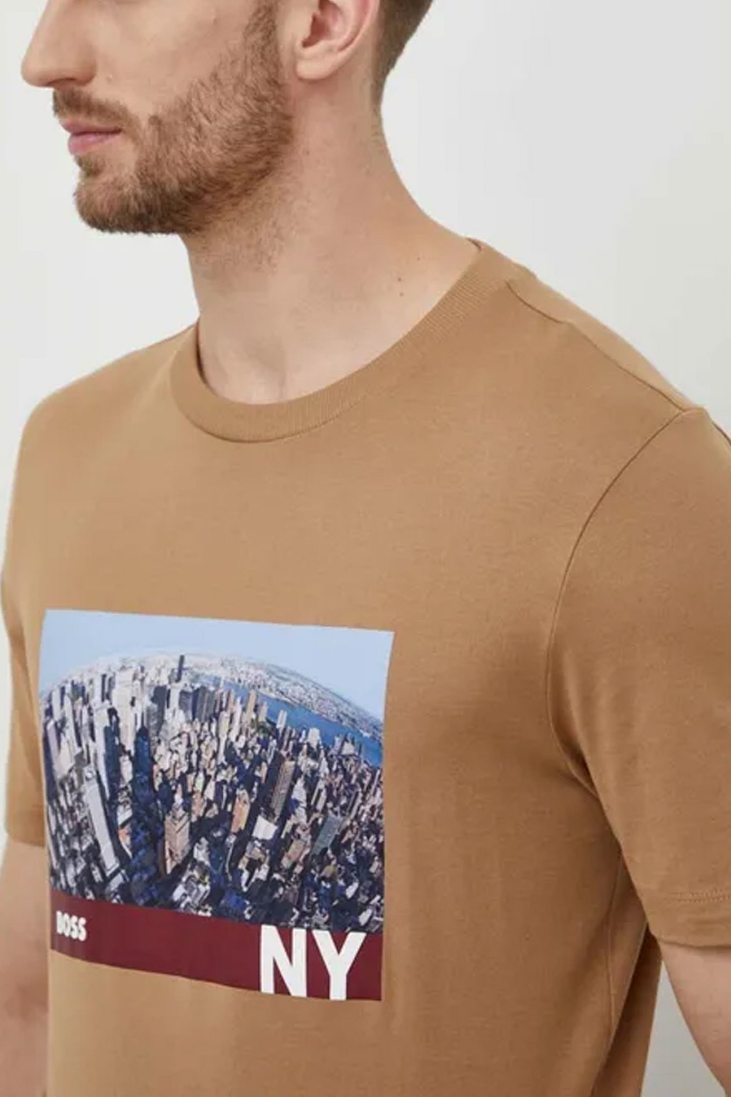 BOSS T-SHIRT JERSEY TIBURT 511 ΚΑΜΕΛ