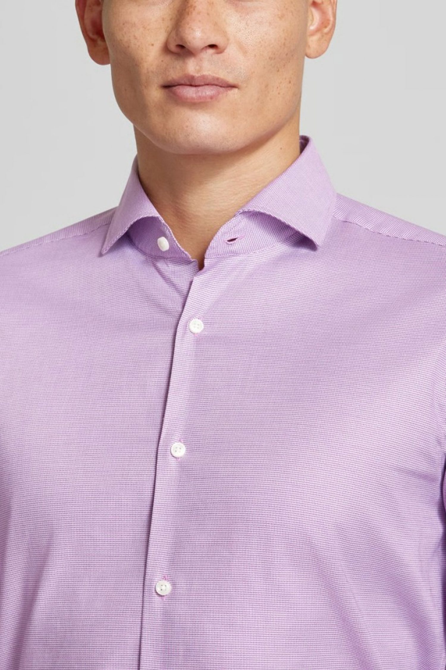 BOSS ΠΟΥΚΑΜΙΣΟ REGULAR FIT EASY IRON H-JOE-SPREAD-C1-222 ΜΩΒ φωτογραφία