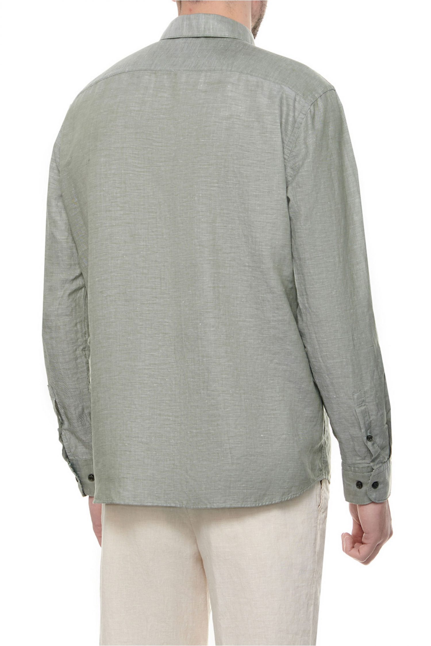 BOSS ΠΟΥΚΑΜΙΣΟ ΛΙΝΟ CASUAL FIT C-HAL-KENT-C3-223 ΧΑΚΙ φωτογραφία