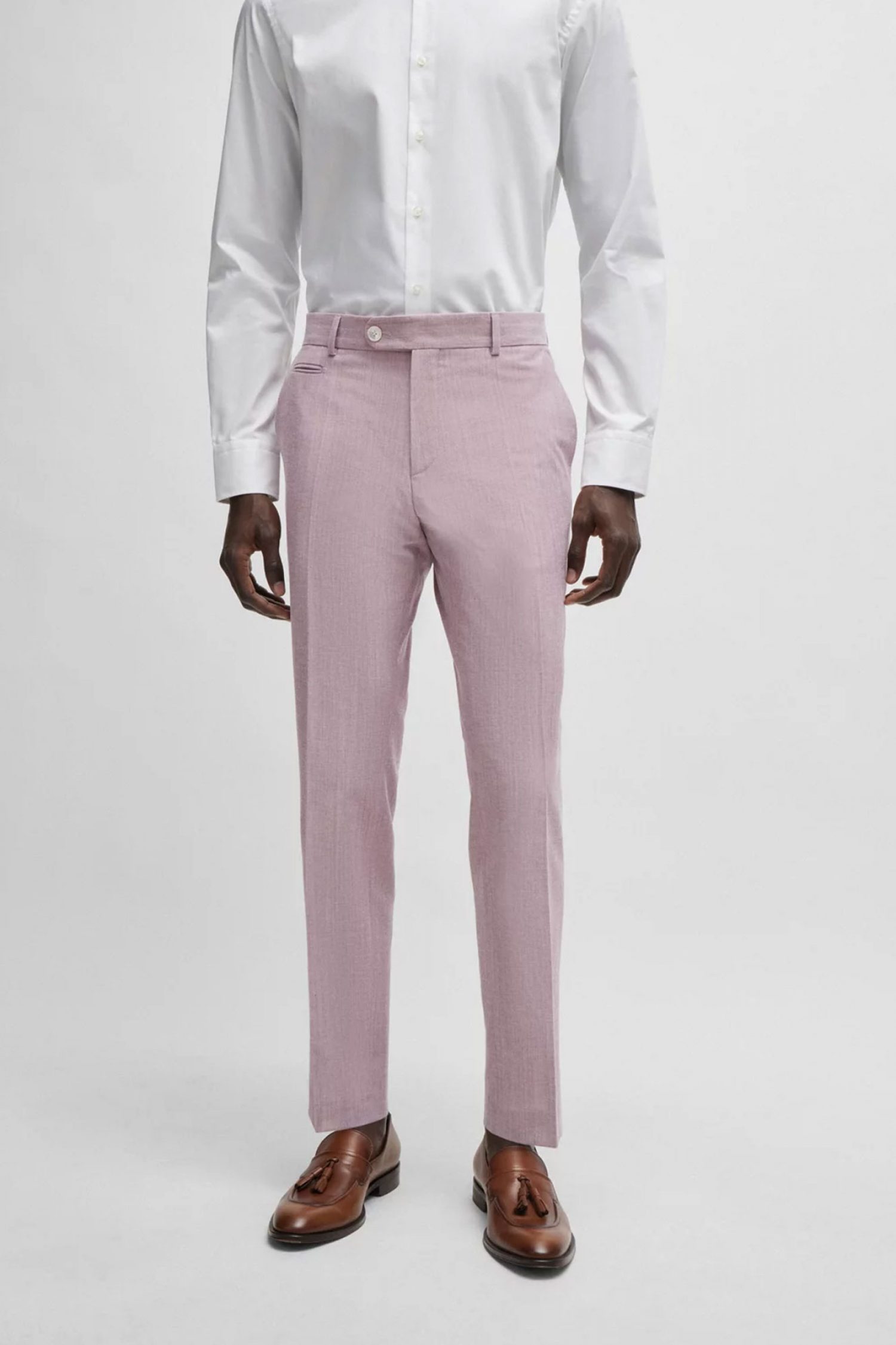 BOSS ΠΑΝΤΕΛΟΝΙ ΚΟΣΤΟΥΜΙΟΥ SLIM FIT H-GENIUS-242 ΡΟΖ