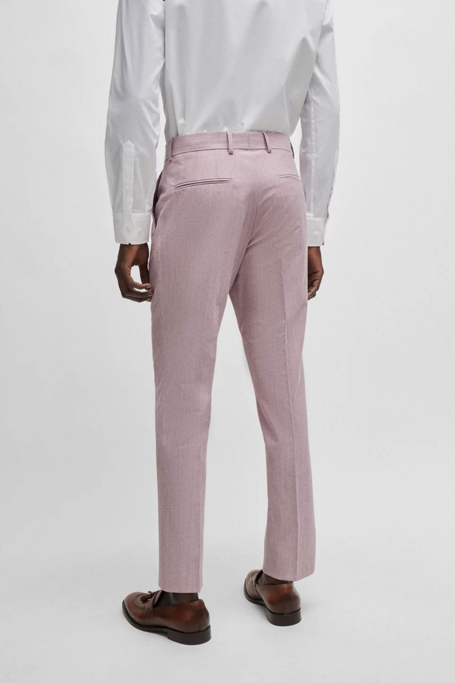 BOSS ΠΑΝΤΕΛΟΝΙ ΚΟΣΤΟΥΜΙΟΥ SLIM FIT H-GENIUS-242 ΡΟΖ