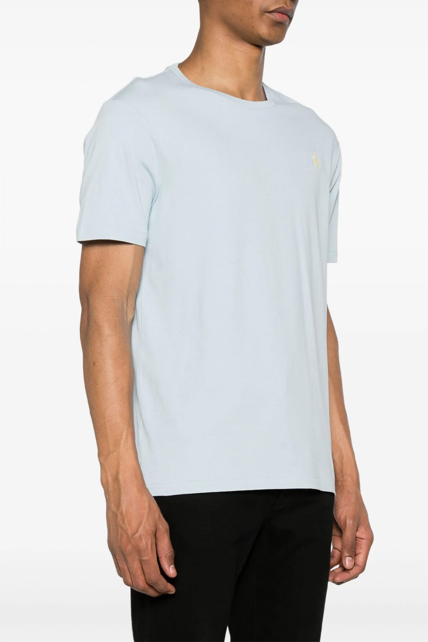 RALPH LAUREN T-SHIRT LOGO CUSTOM SLIM FIT ΣΙΕΛ φωτογραφία