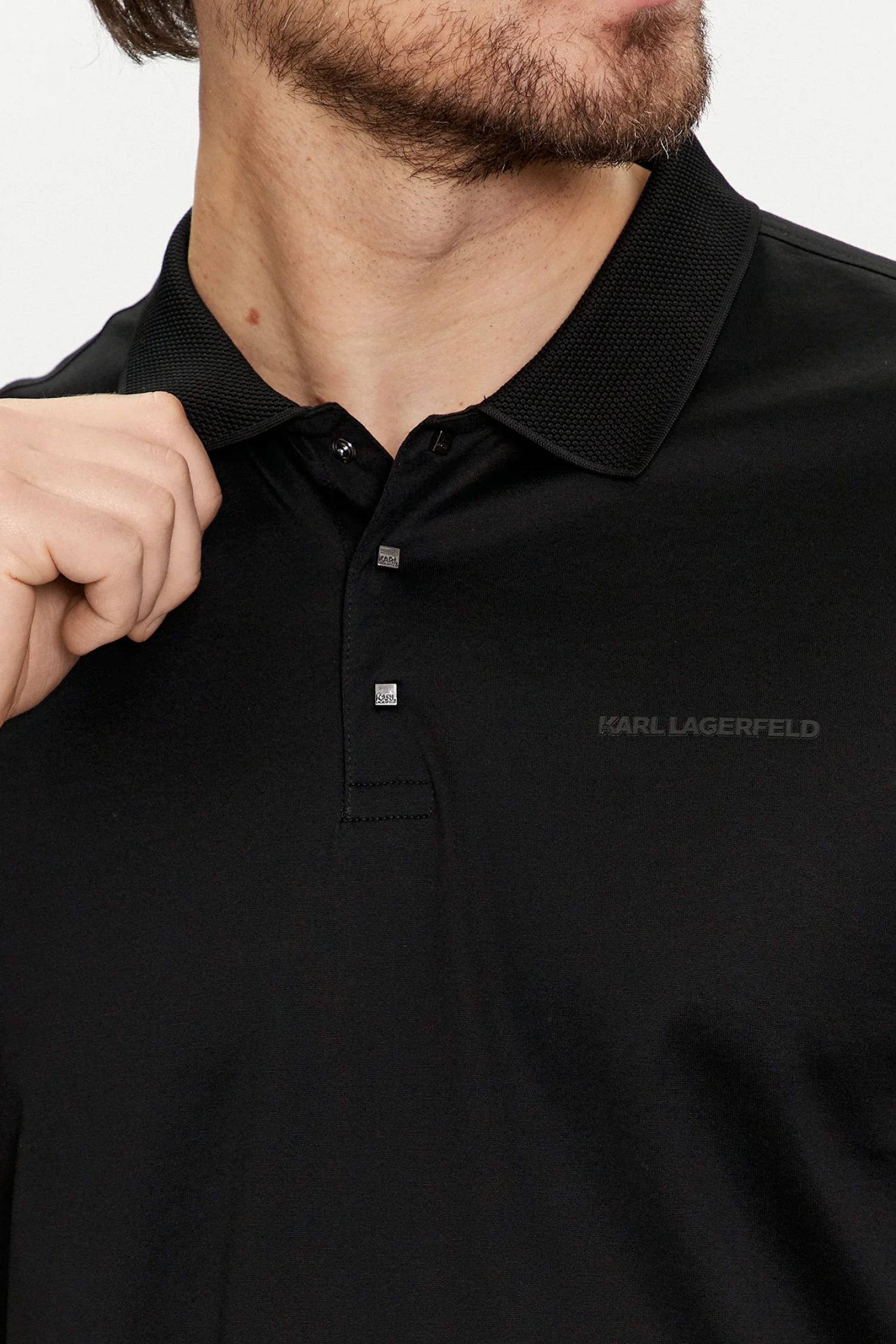 Men's Polo Shirts Karl Lagerfeld Black