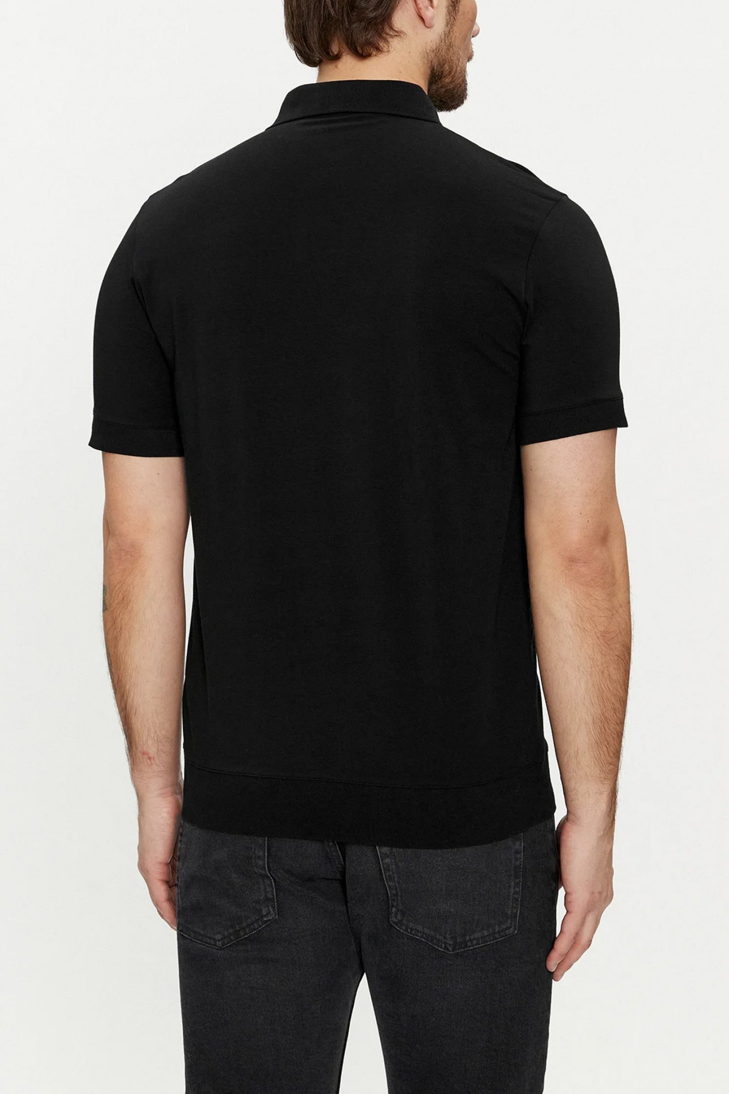 KARL LAGERFELD POLO GOLD LOGO ΜΑΥΡΟ φωτογραφία