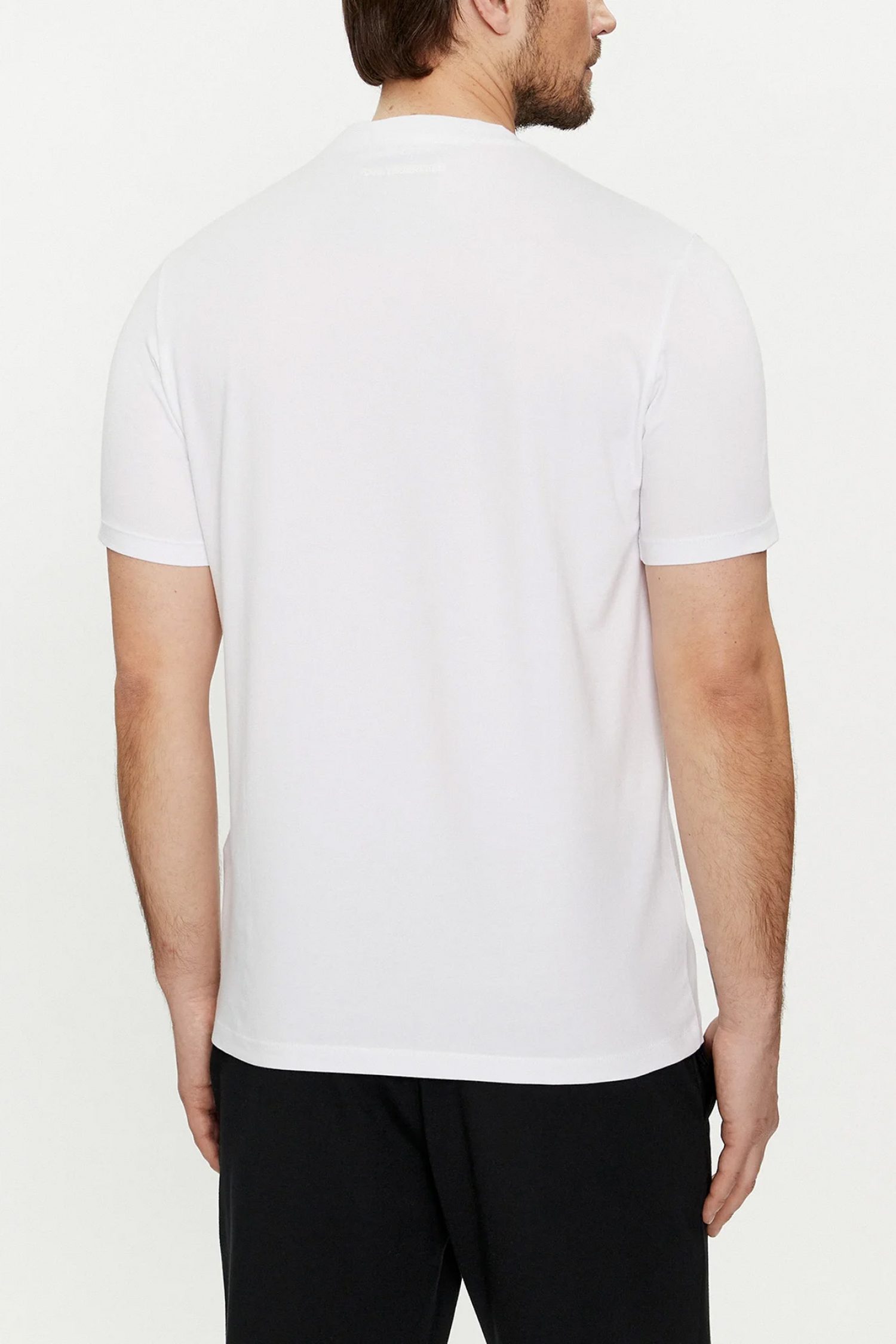 KARL LAGERFELD T-SHIRT LOGO ΛΕΥΚΟ φωτογραφία