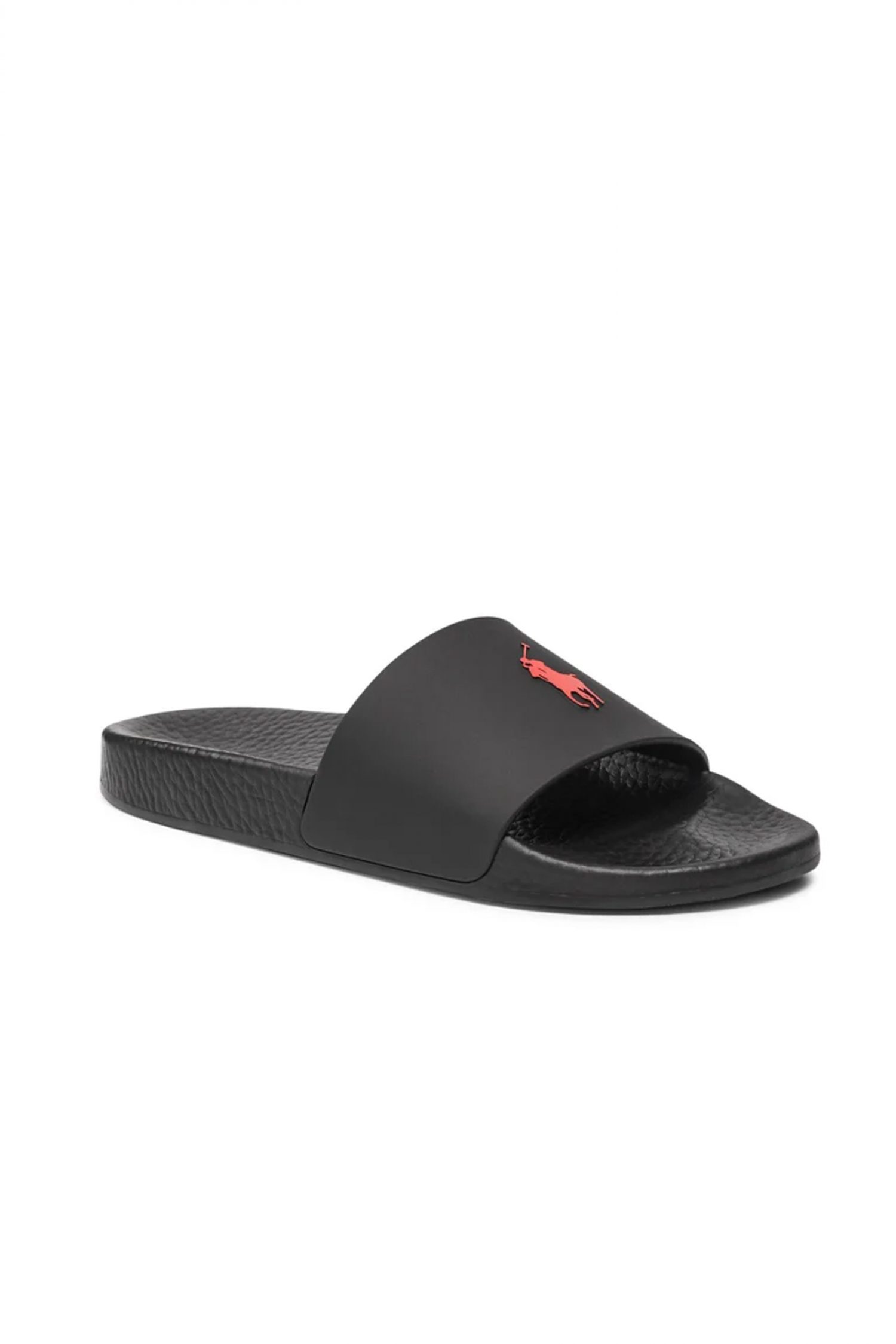 RALPH LAUREN ΠΑΠΟΥΤΣΙΑ ΠΑΝΤΟΦΛΑ POLO SLIDE -SN-SLI ΜΑΥΡΟ-ΚΟΚΚΙΝΟ φωτογραφία