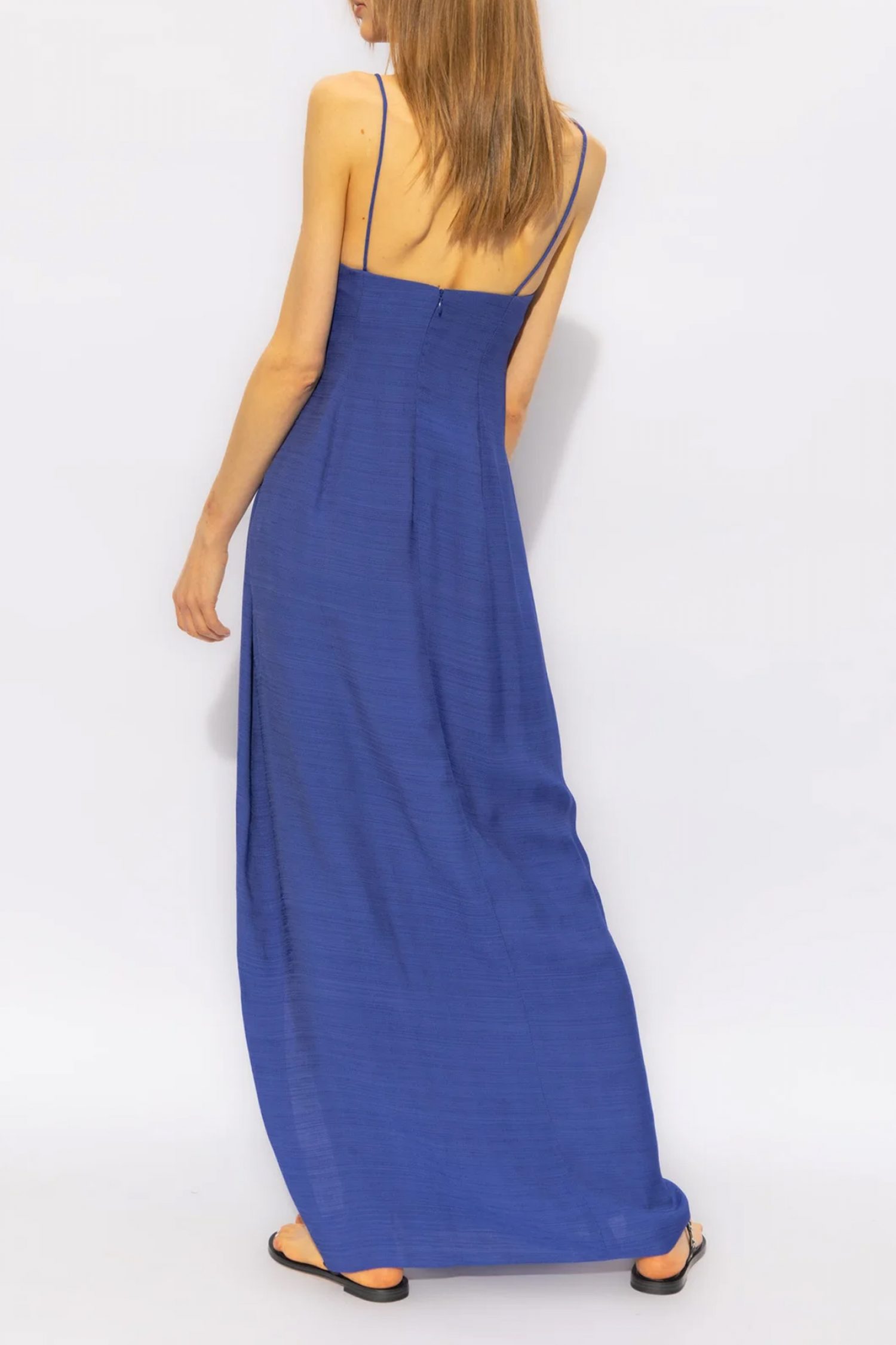 EMPORIO ARMANI ΦΟΡΕΜΑ MAXI ΤΙΡΑΝΤΑ ΔΕΣΙΜΟ ΑΝΟΙΓΜΑ ΠΛΑΙ ΜΠΛΕ