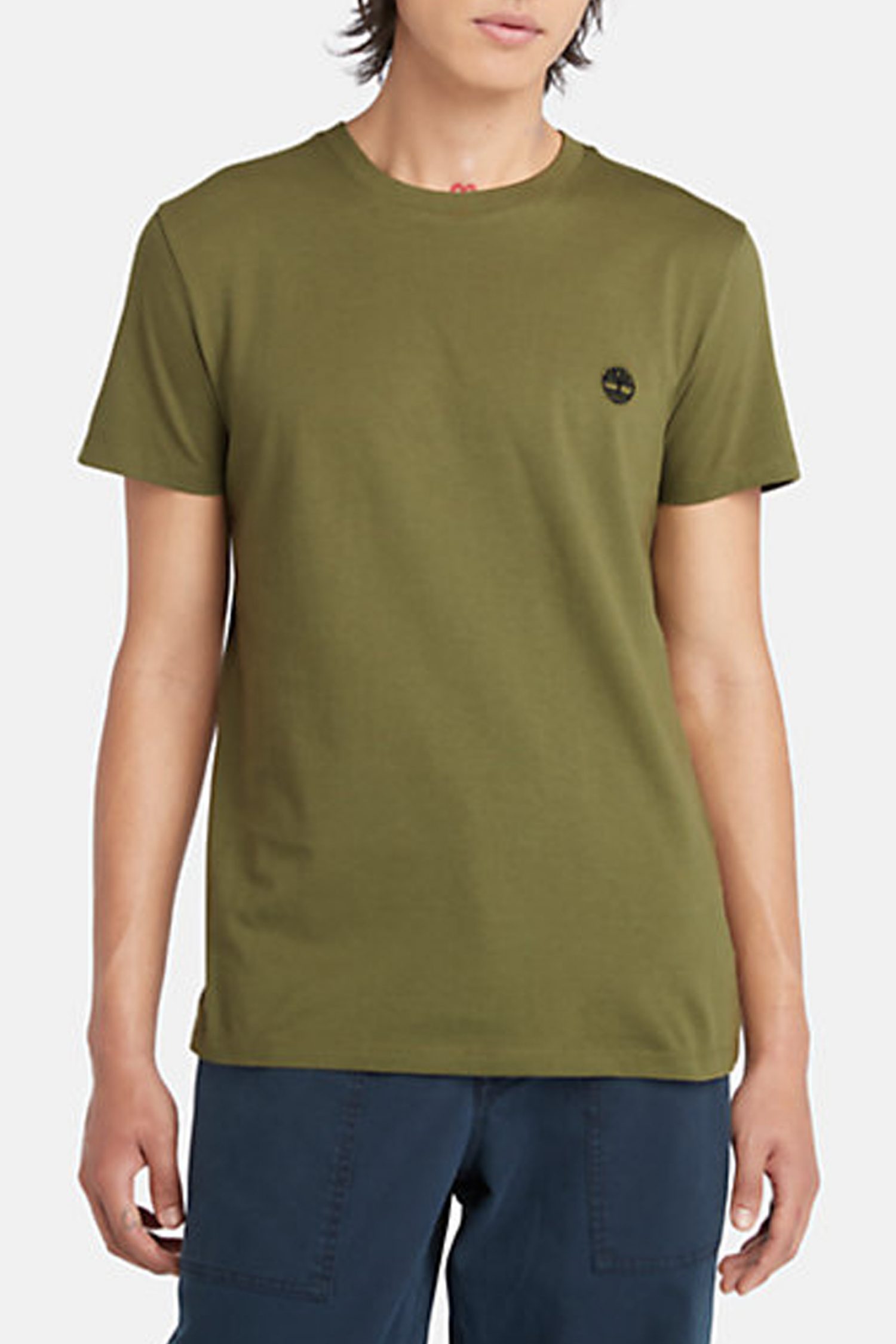 TIMBERLAND T-SHIRT CREW NECK DUN-RIVER SLIM FIT ΛΑΔΙ