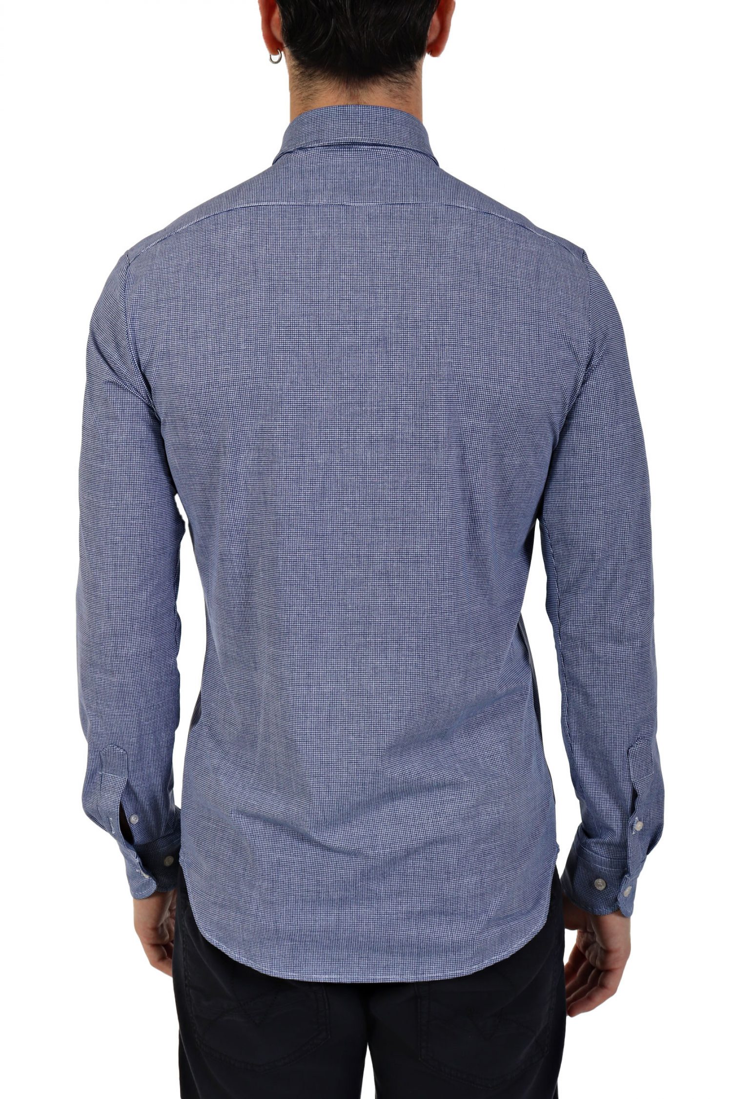 PAUL&SHARK ΠΟΥΚΑΜΙΣΟ ΜΙΚΡΟΚΑΡΩ BUTTON DOWN ΜΠΛΕ φωτογραφία