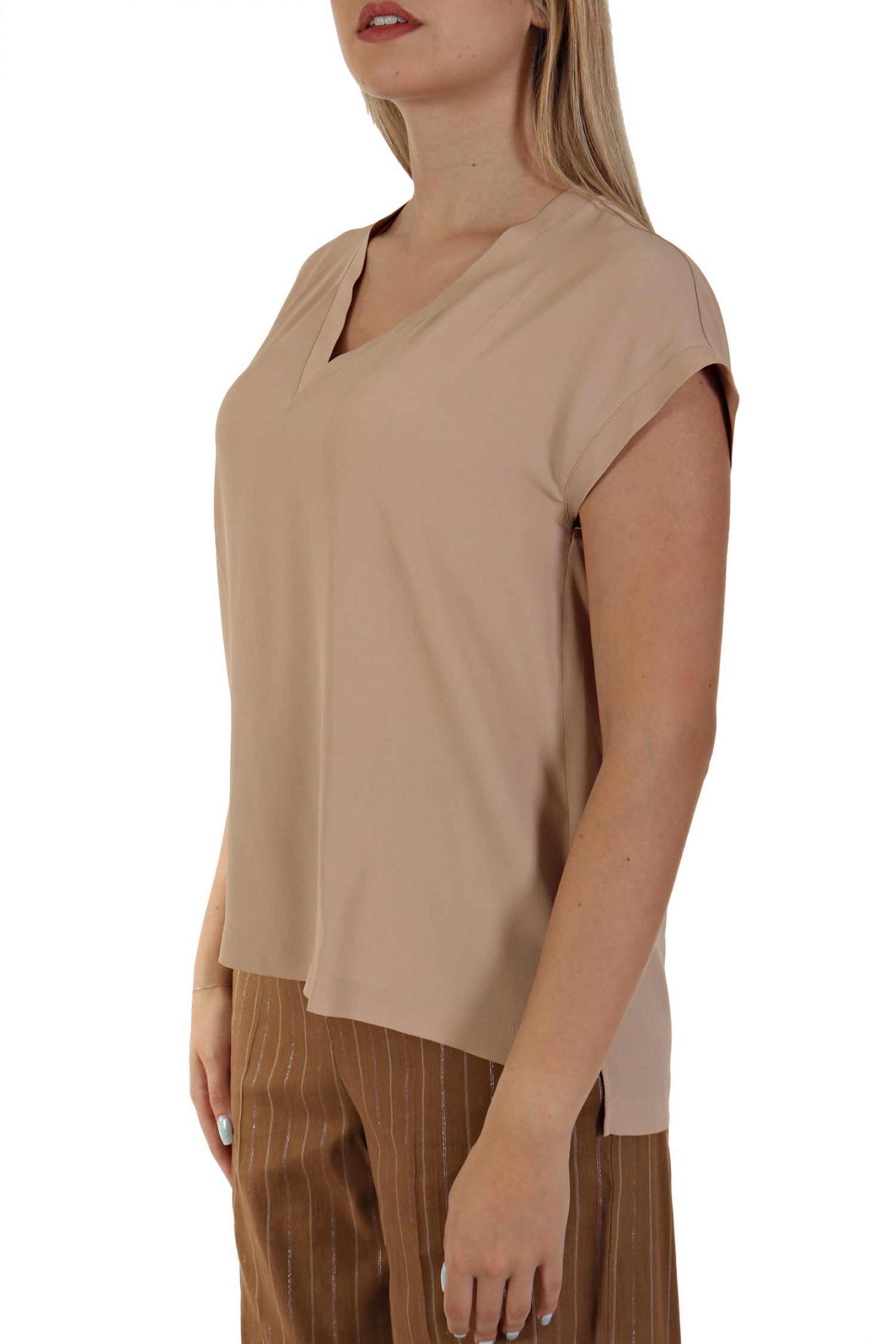 MARELLA SPORT ΜΠΛΟΥΖΑ PIALLA V-NECK ΜΠΕΖ φωτογραφία