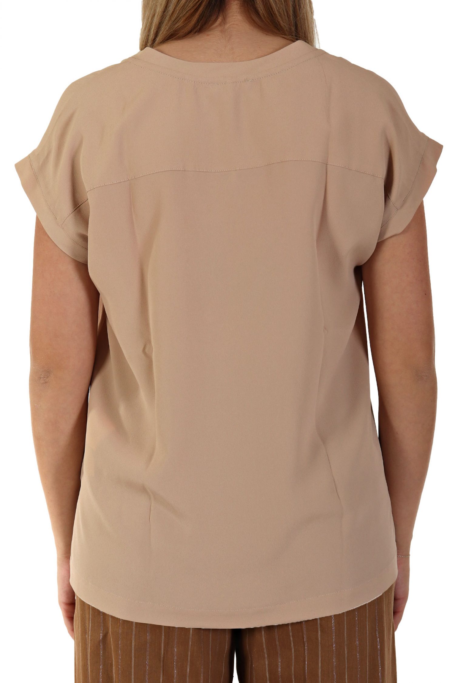 MARELLA SPORT ΜΠΛΟΥΖΑ PIALLA V-NECK ΜΠΕΖ φωτογραφία