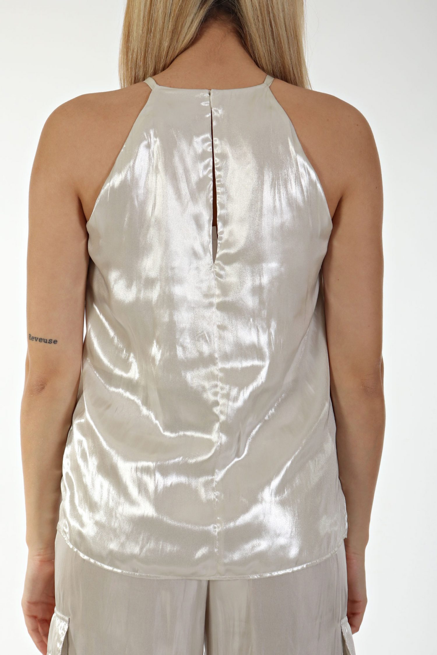 MARELLA TOP AFFINE ΜΕΤΑΛΛΙΖΕ ΛΕΥΚΟ