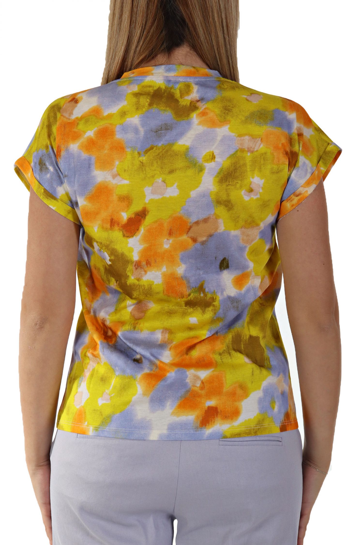 MARELLA ΜΠΛΟΥΖΑ ZUM ΛΑΙΜΟΚΟΨΗ ΠΟΛΥΧΡΩΜΟ