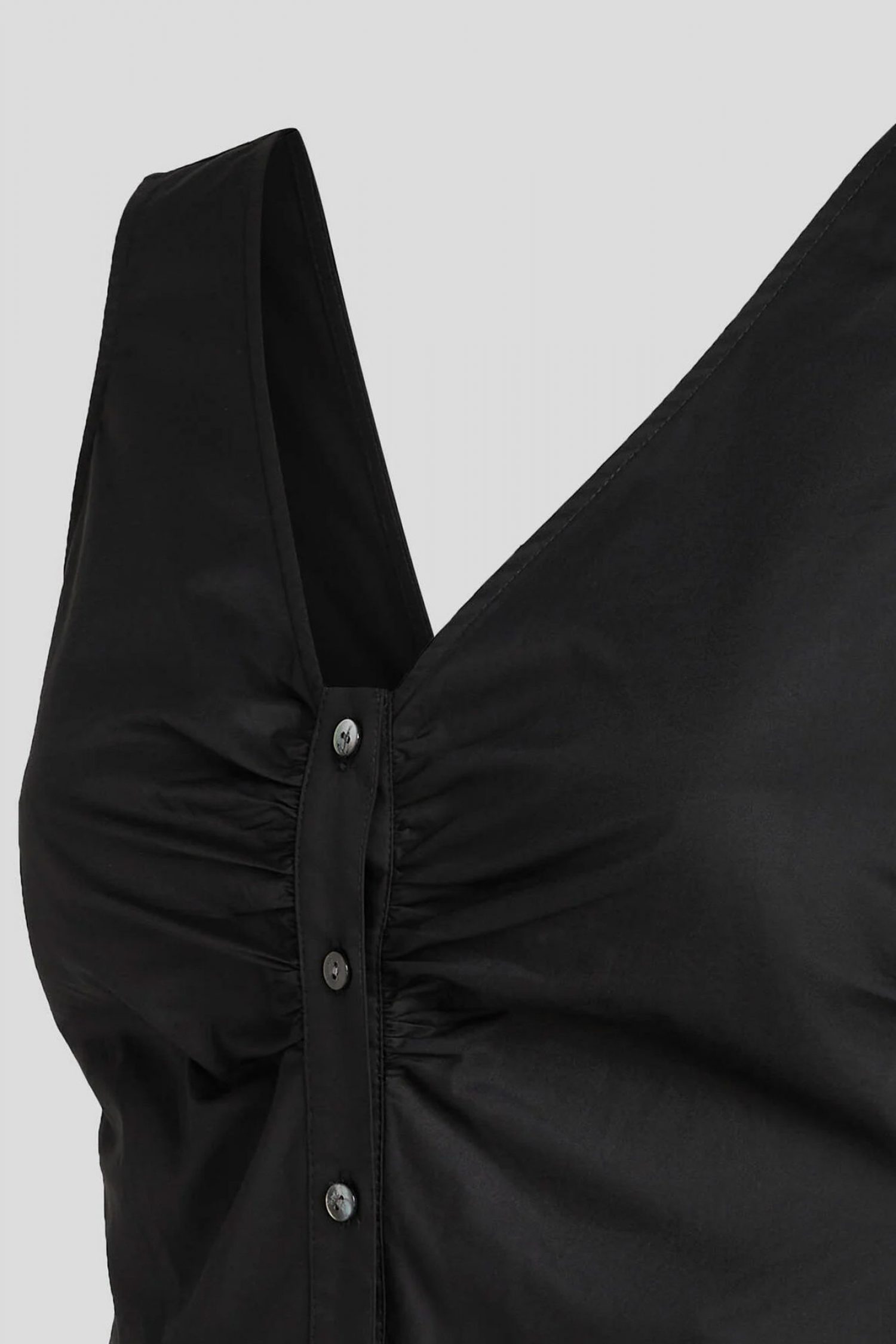 KARL LAGERFELD ΦΟΡΕΜΑ MAXI BUTTON DOWN ΜΑΥΡΟ φωτογραφία