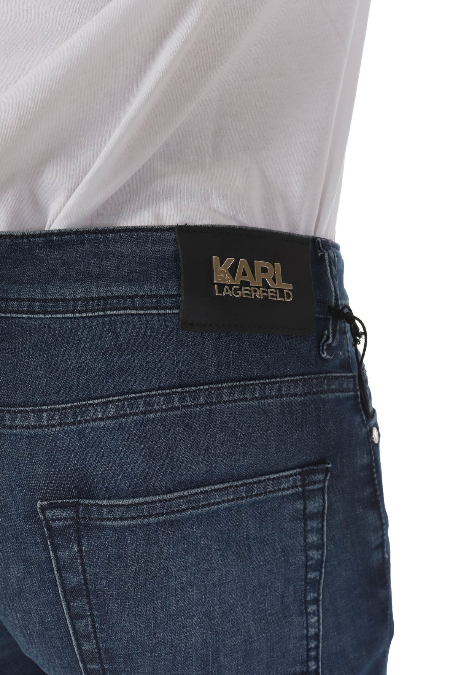KARL LAGERFELD ΠΑΝΤΕΛΟΝΙ JEANS REGULAR FIT ΜΠΛΕ φωτογραφία