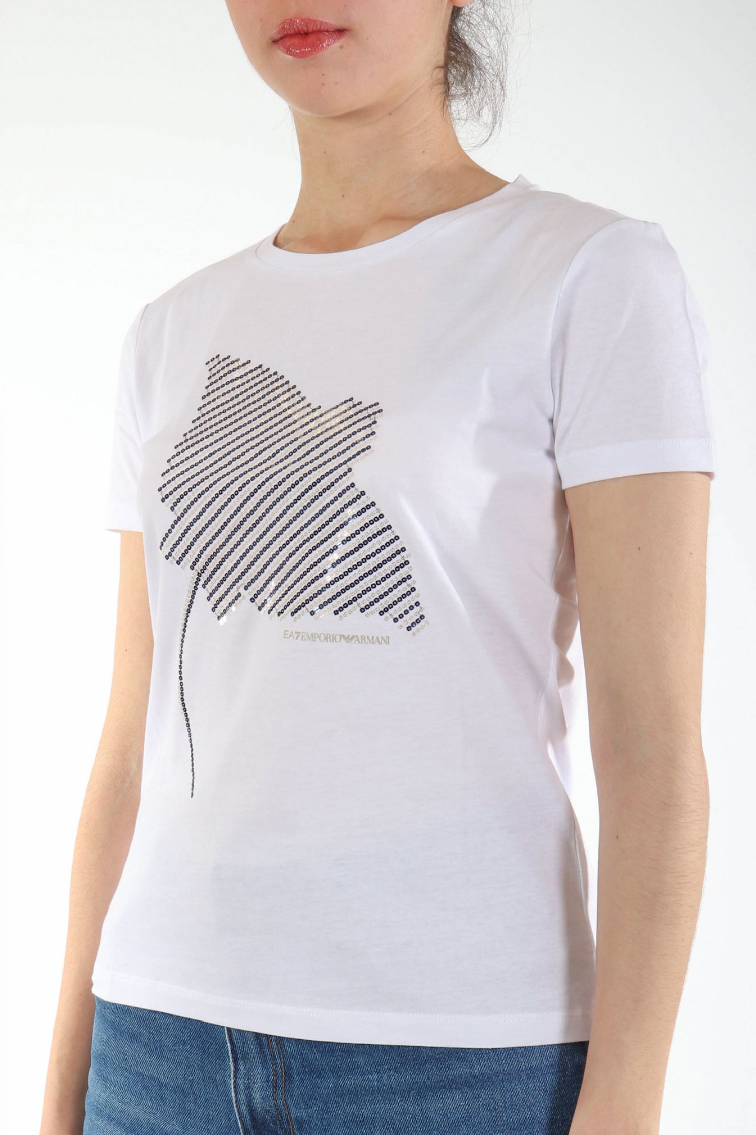 ARMANI 7 T-SHIRT ΣΧΕΔΙΟ ΠΟΥΛΙΕΣ ΛΕΥΚΟ φωτογραφία