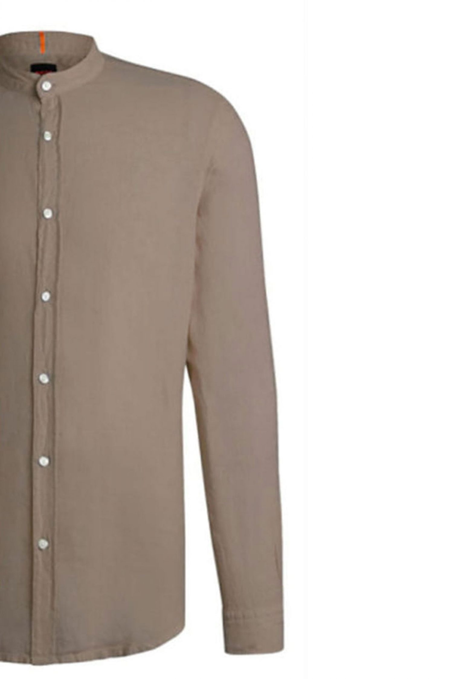 BOSS CASUAL ΠΟΥΚΑΜΙΣΟ ΛΙΝΟ ΜΑΟ RACE_1 ΧΑΚΙ