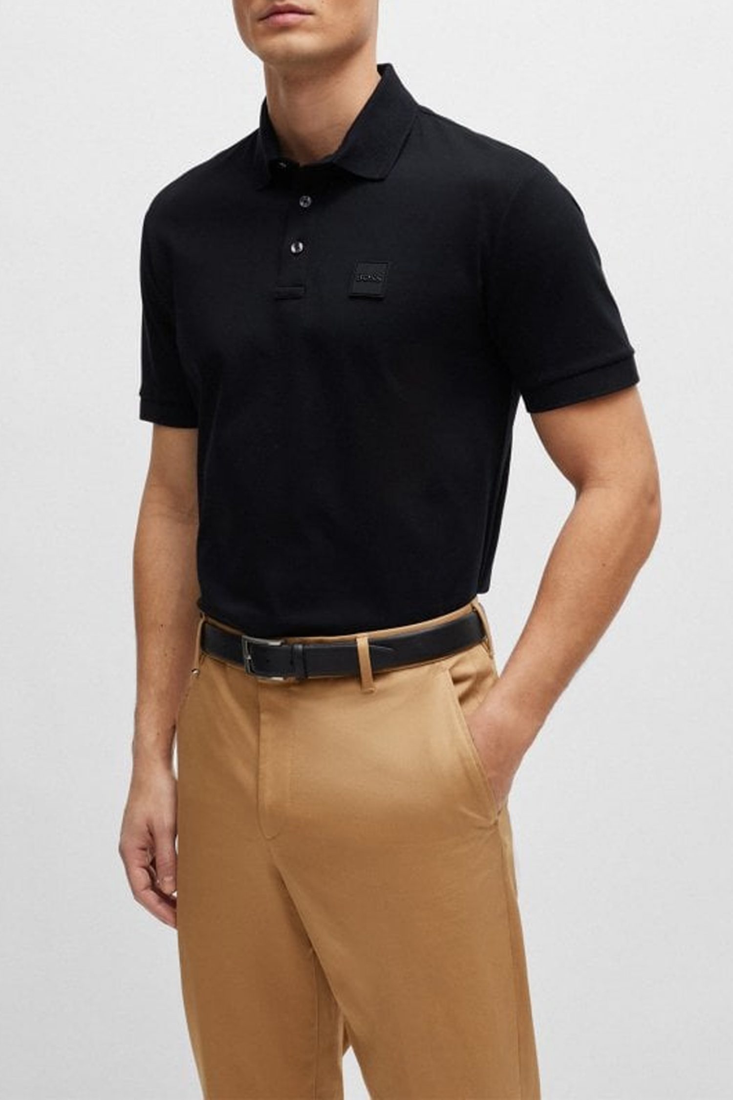 BOSS POLO MERCERISED PARLAY 143 ΜΠΛΕ