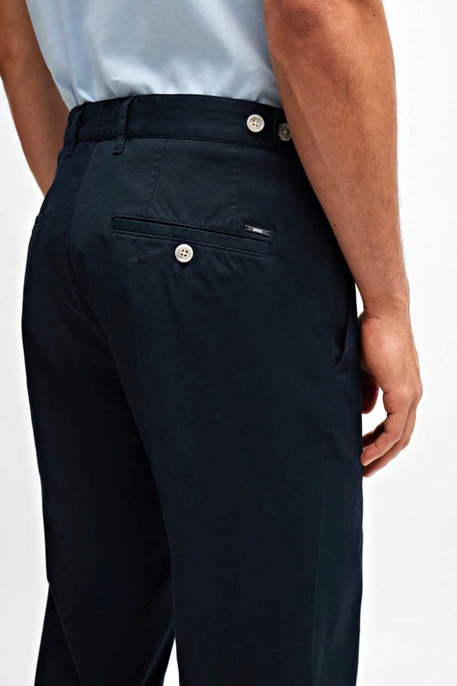 BOSS ΠΑΝΤΕΛΟΝΙ CHINO SLIM FIT C-GENIUS-242F ΜΠΛΕ φωτογραφία