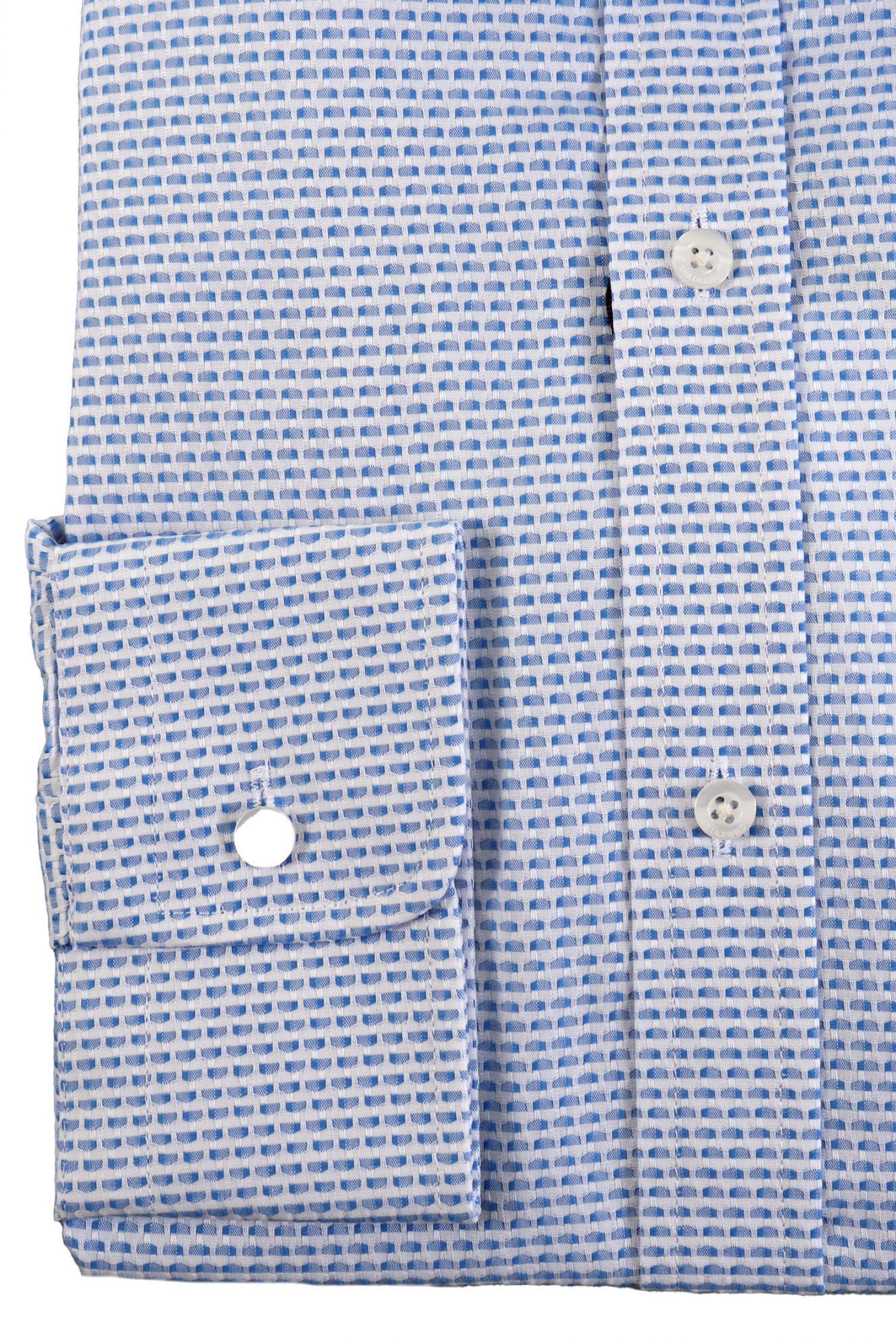 KARL LAGERFELD ΠΟΥΚΑΜΙΣΟ ΜΙΚΡΟΣΧΕΔΙΟ MODERN FIT ΣΙΕΛ φωτογραφία