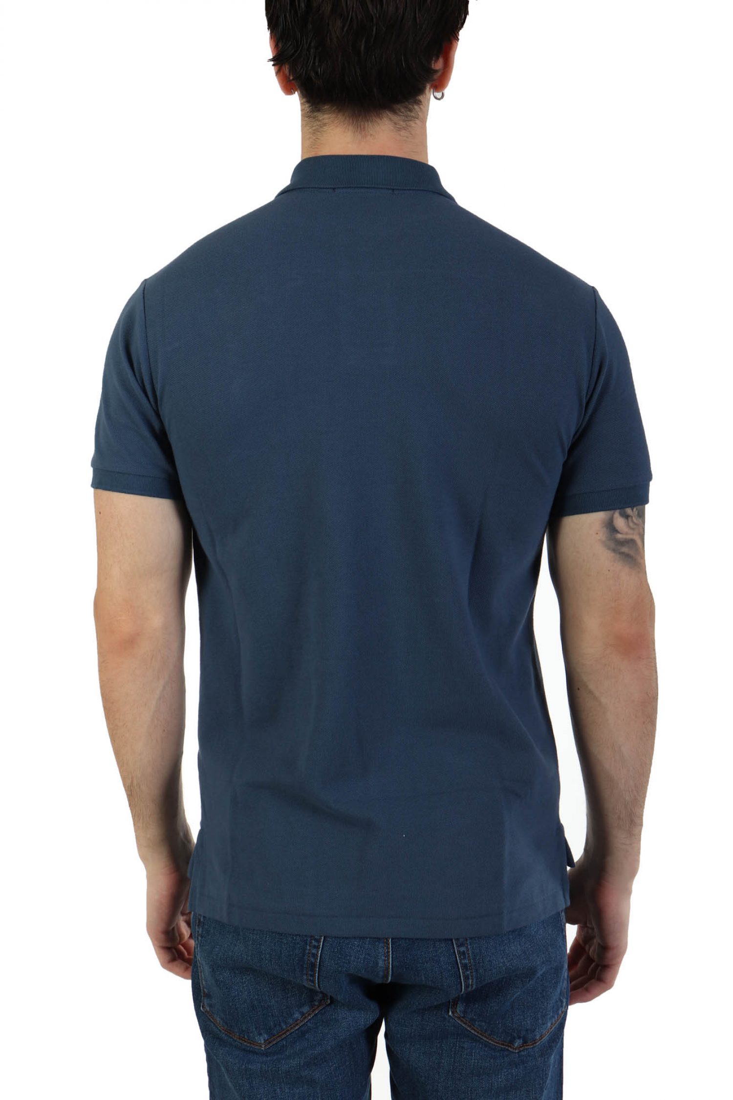 RALPH LAUREN POLO SLIM FIT LOGO ΡΑΦ ΜΠΛΕ φωτογραφία