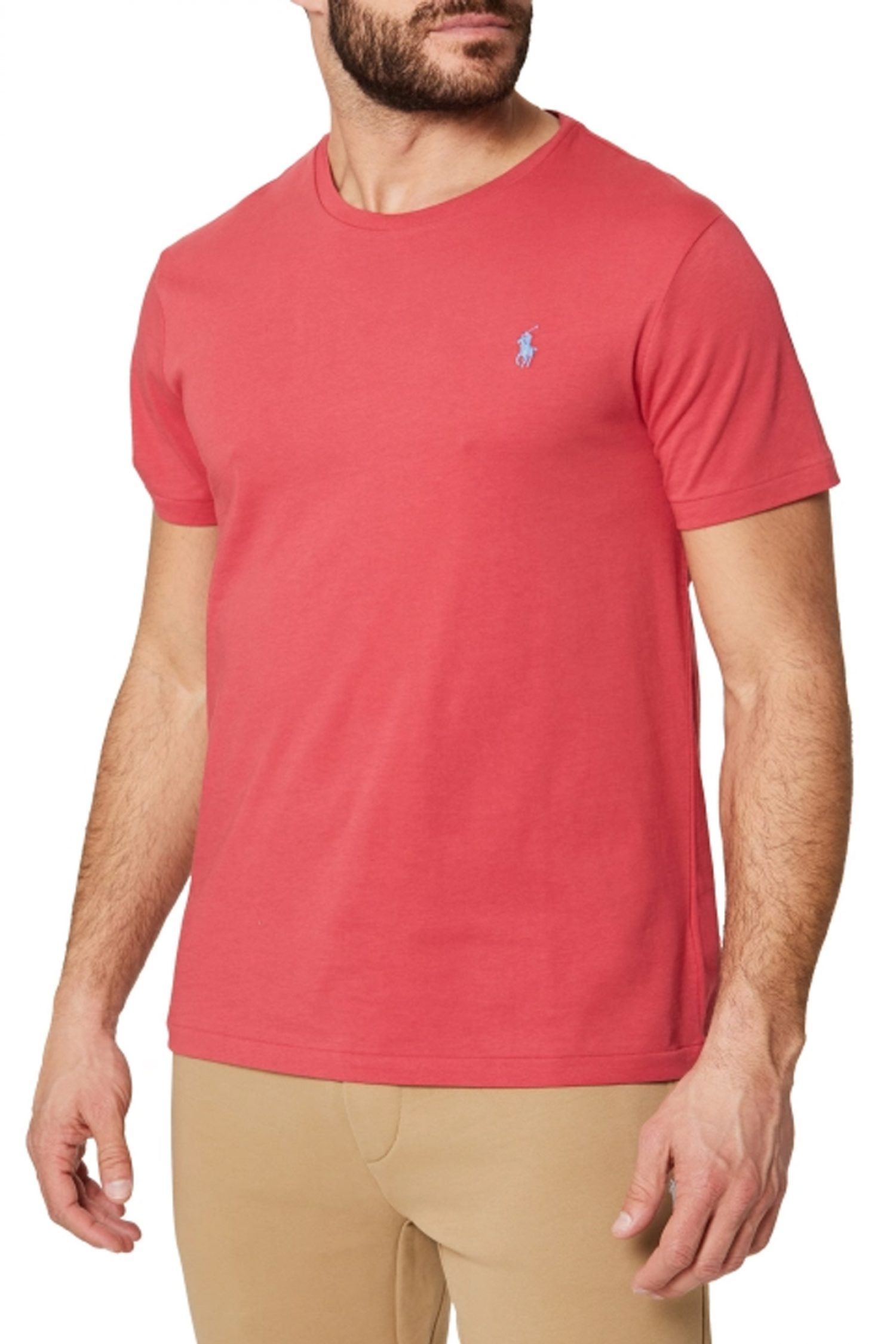 RALPH LAUREN T-SHIRT LOGO CUSTOM SLIM FIT ΚΟΡΑΛΙ