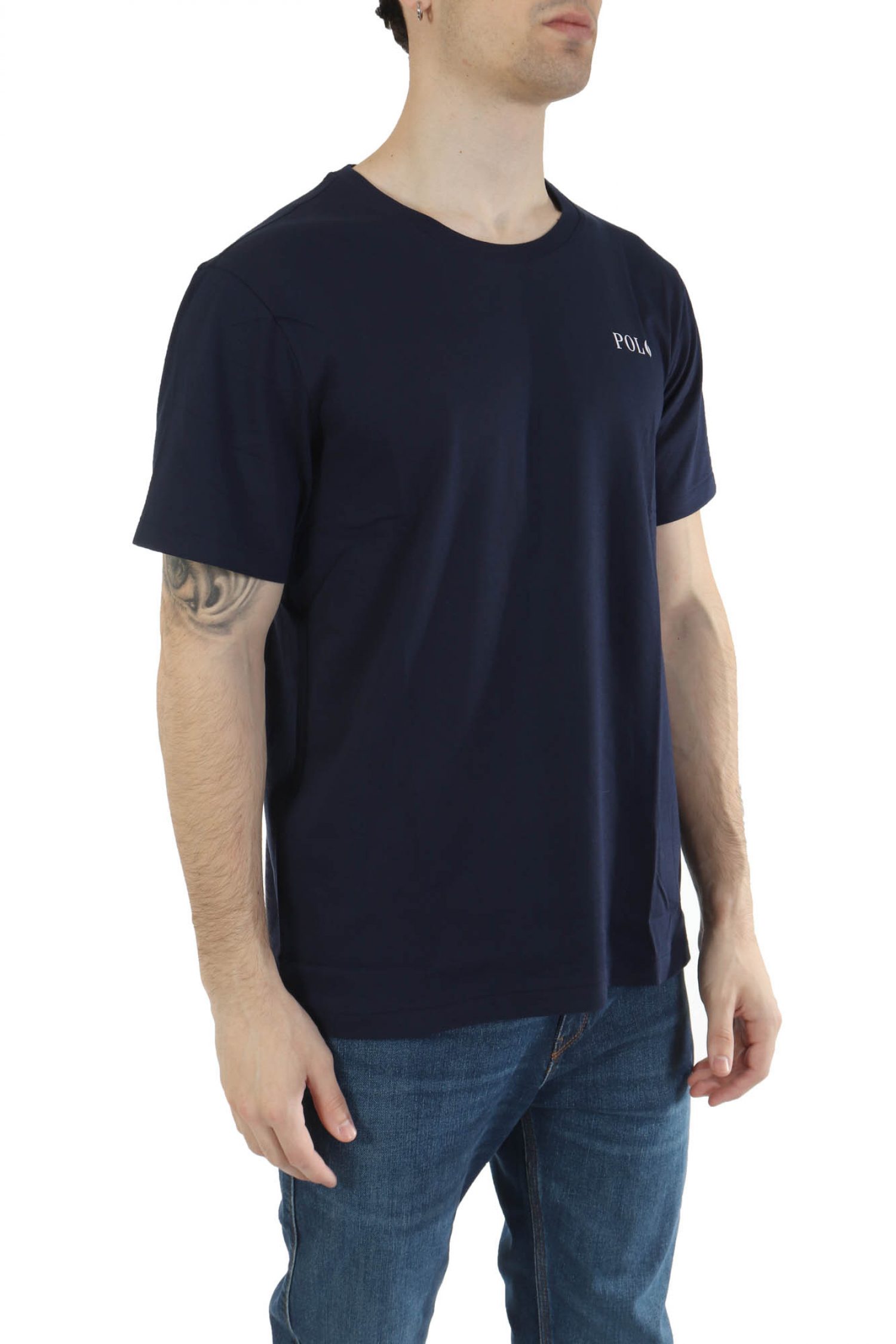 RALPH LAUREN T-SHIRT UNDERWEAR LOGO ΜΠΛΕ φωτογραφία