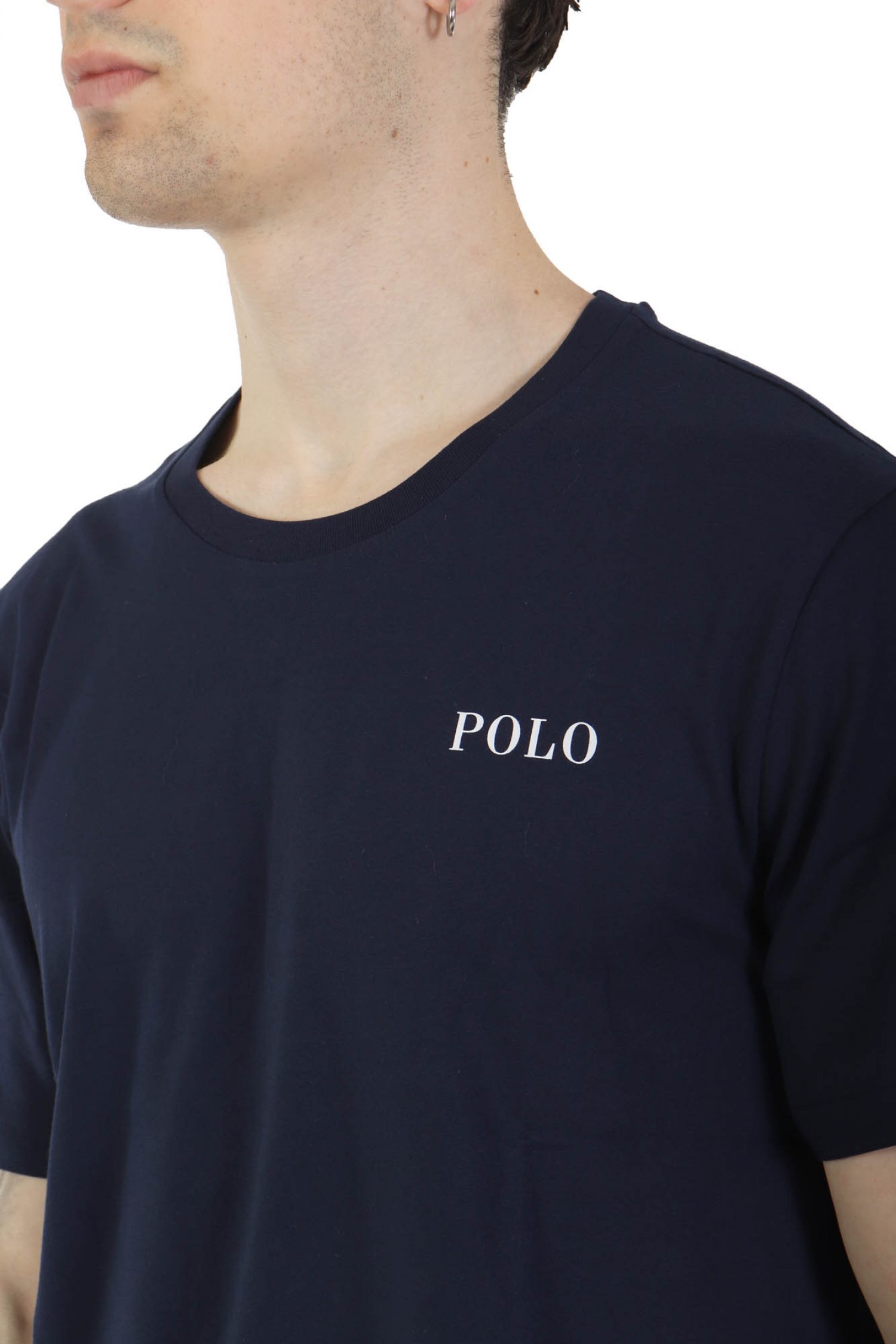 RALPH LAUREN T-SHIRT UNDERWEAR LOGO ΜΠΛΕ φωτογραφία