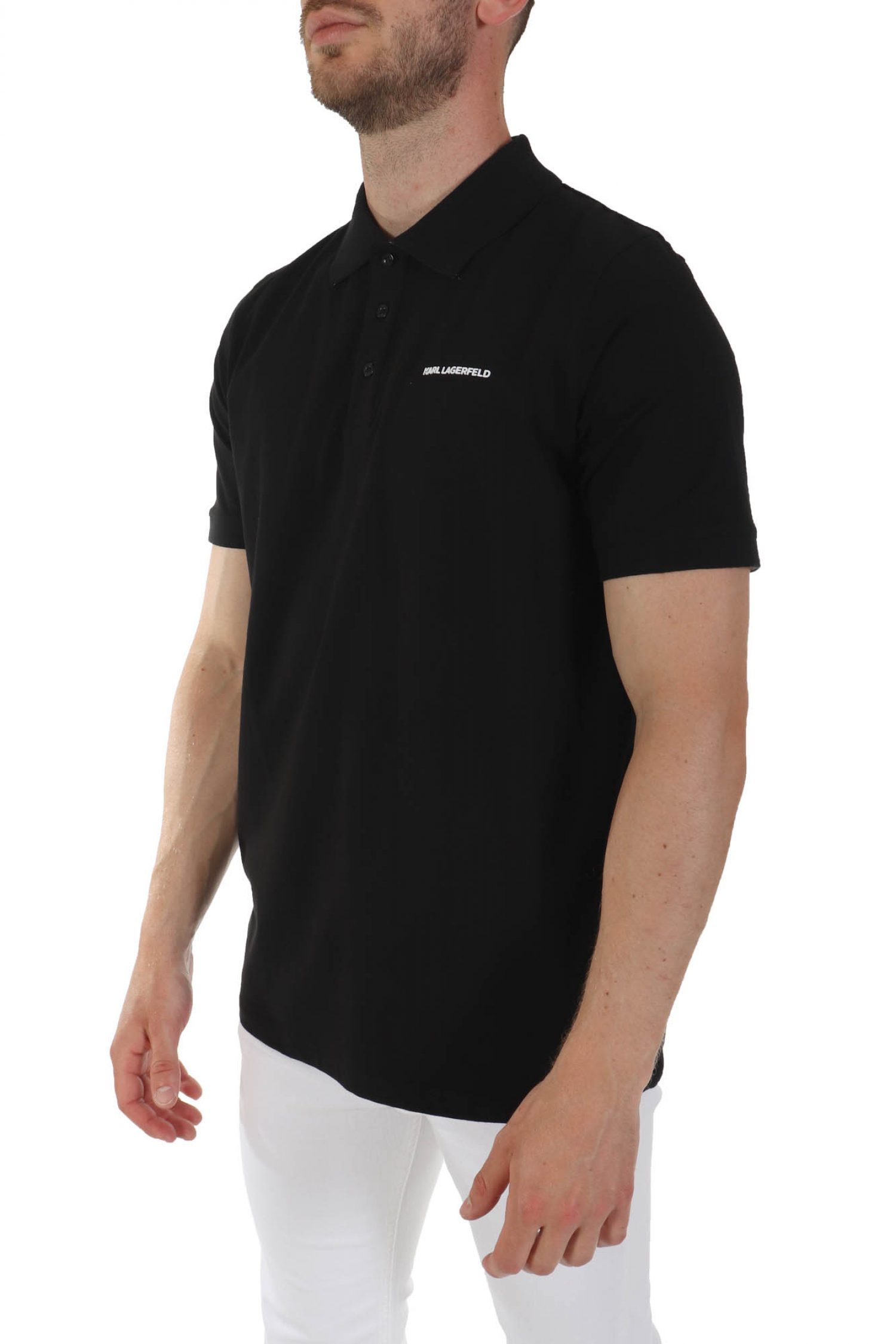 KARL LAGERFELD POLO LOGO ΜΑΥΡΟ φωτογραφία