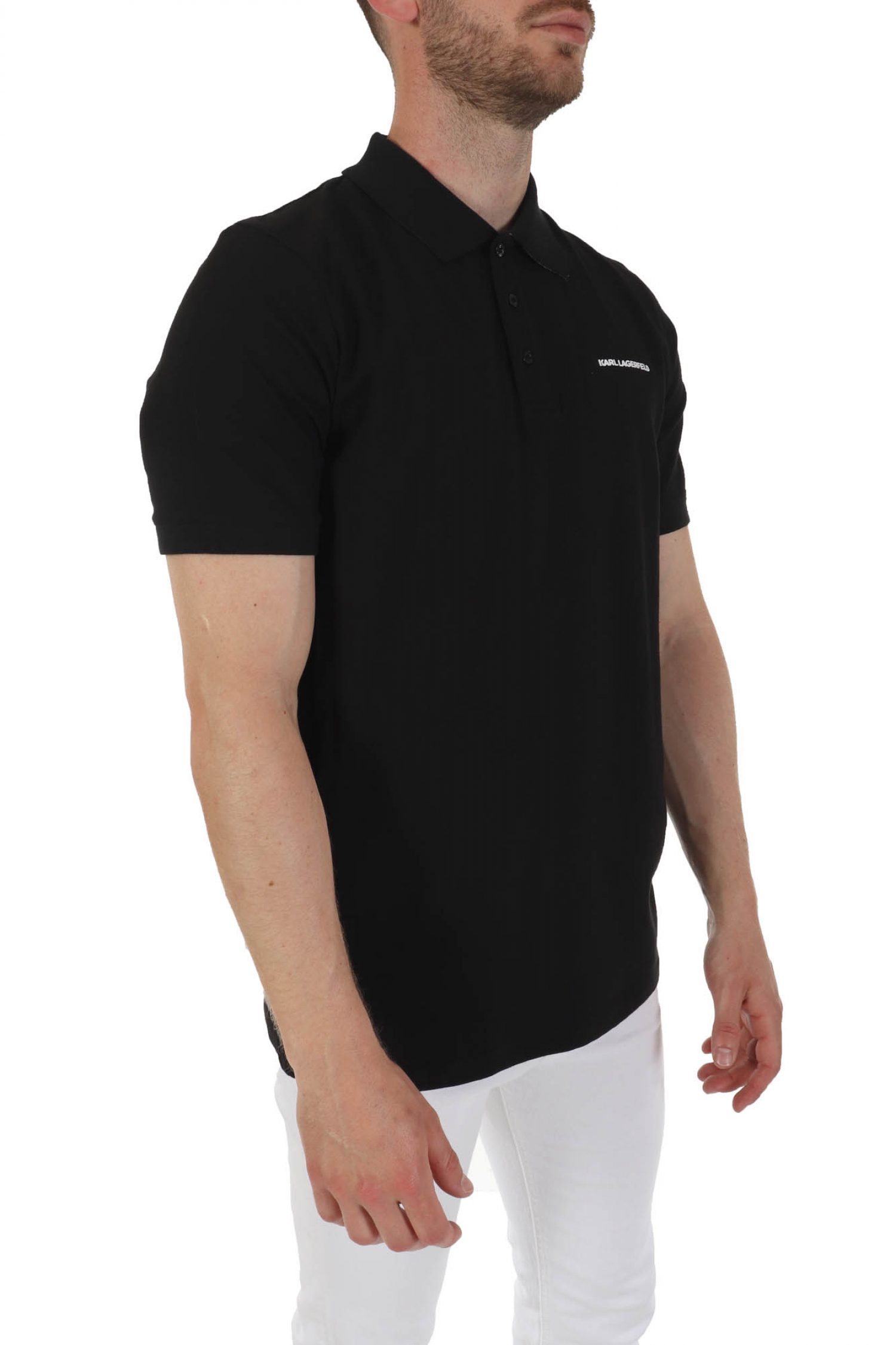KARL LAGERFELD POLO LOGO ΜΑΥΡΟ φωτογραφία