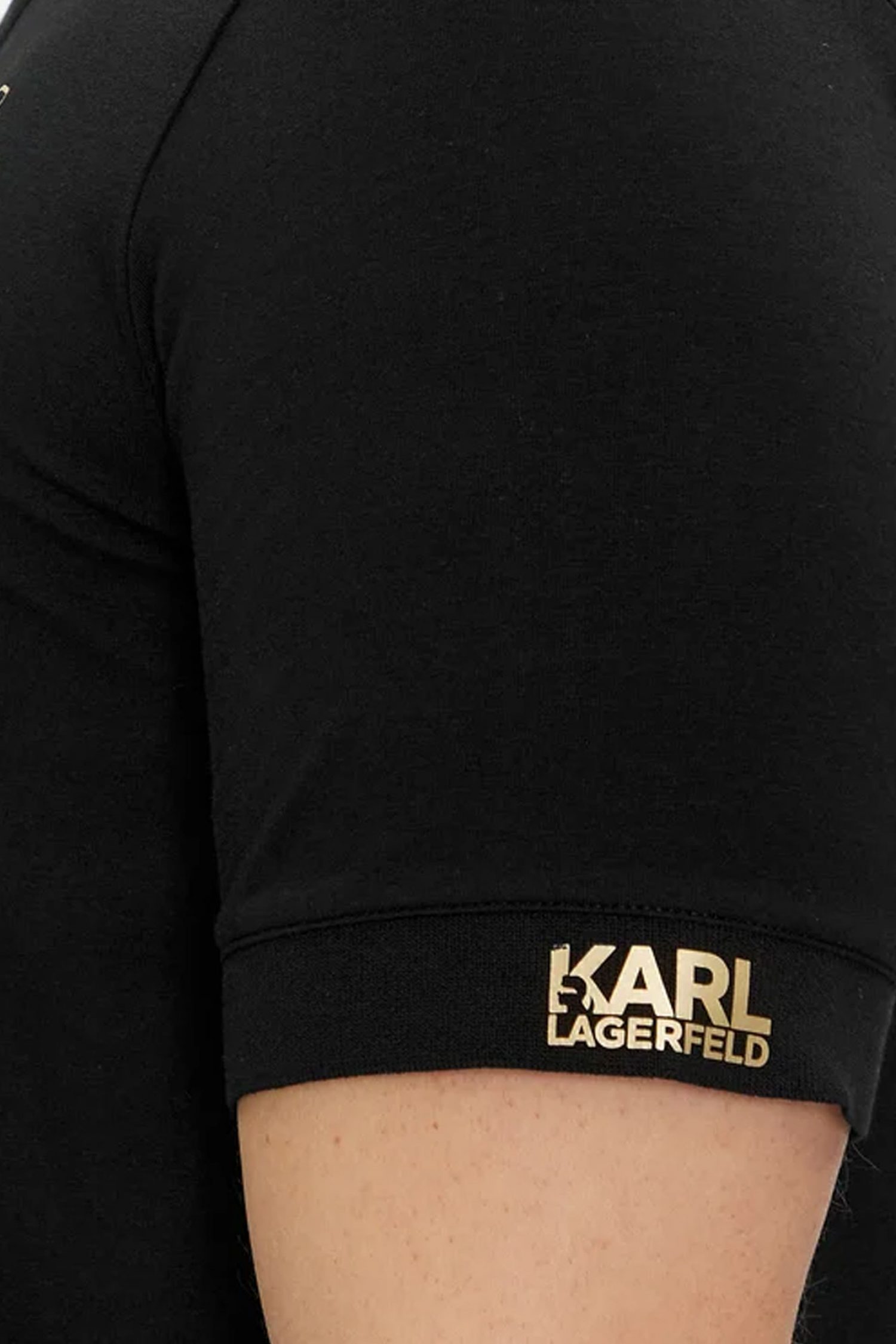 KARL LAGERFELD POLO GOLD LOGO ΜΑΥΡΟ φωτογραφία