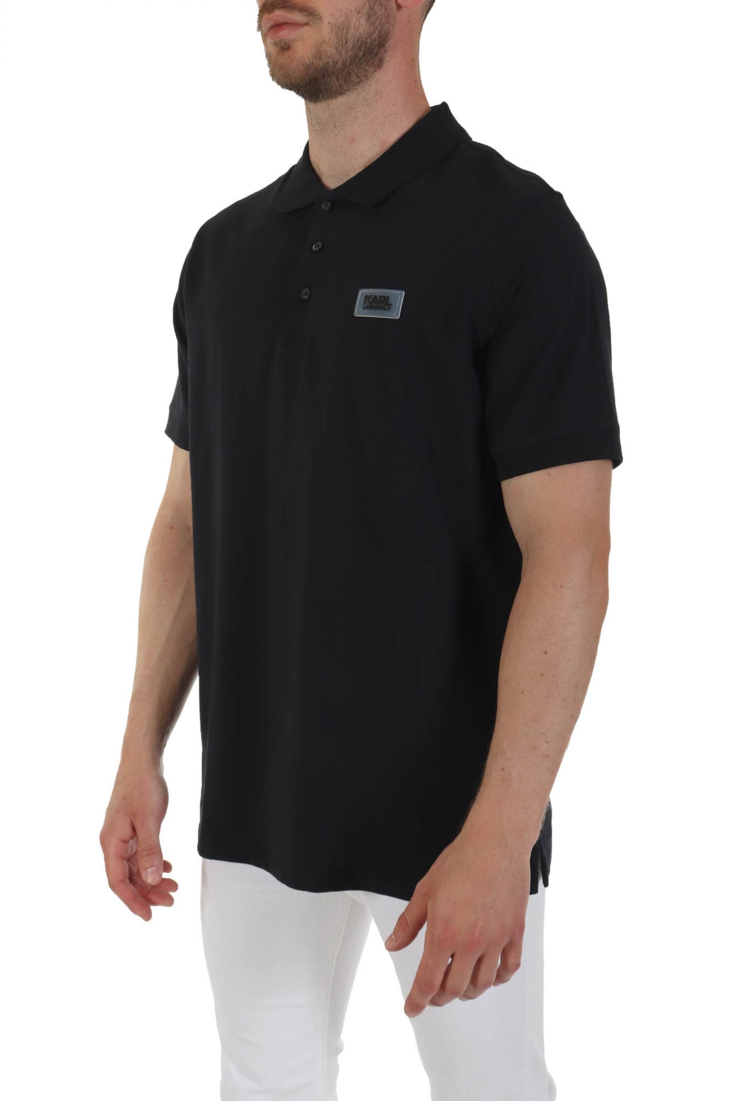 KARL LAGERFELD POLO LOGO ΜΠΛΕ φωτογραφία